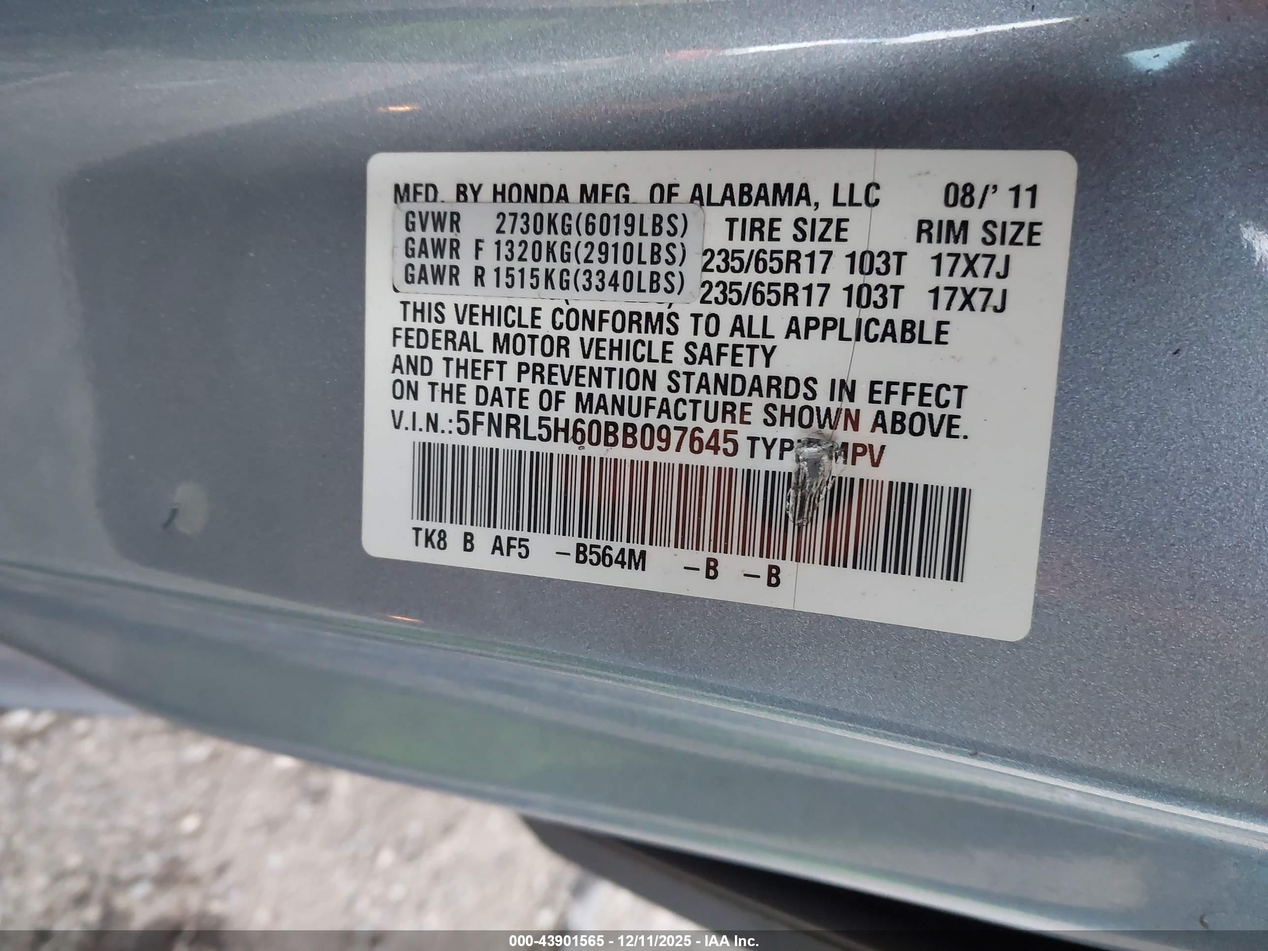HONDA ODYSSEY image 9