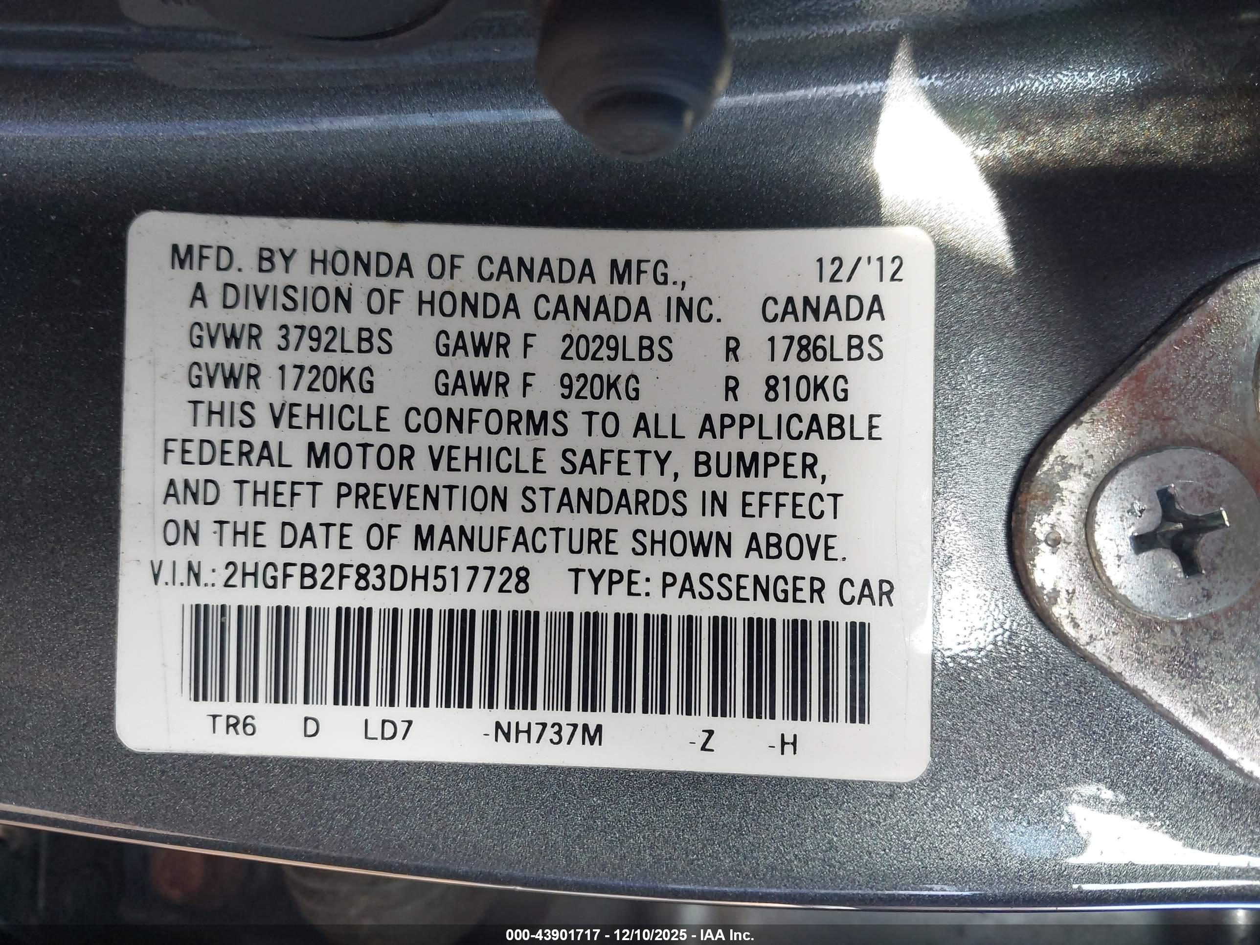 HONDA CIVIC image 9