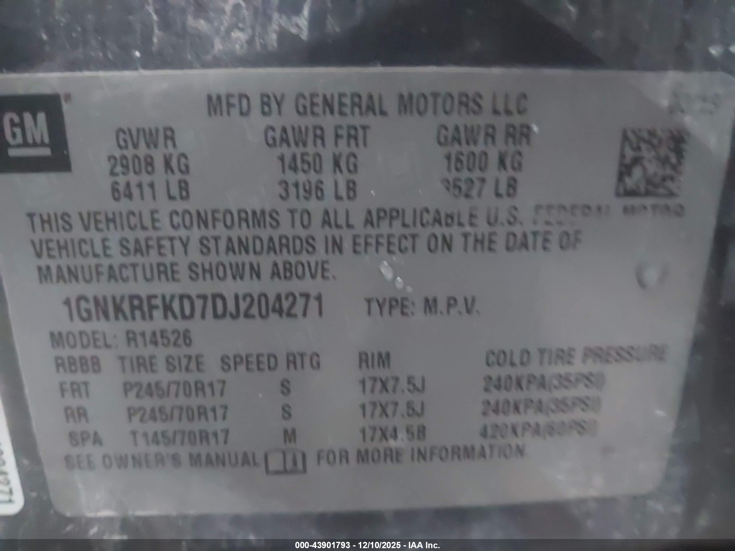 CHEVROLET TRAVERSE image 9