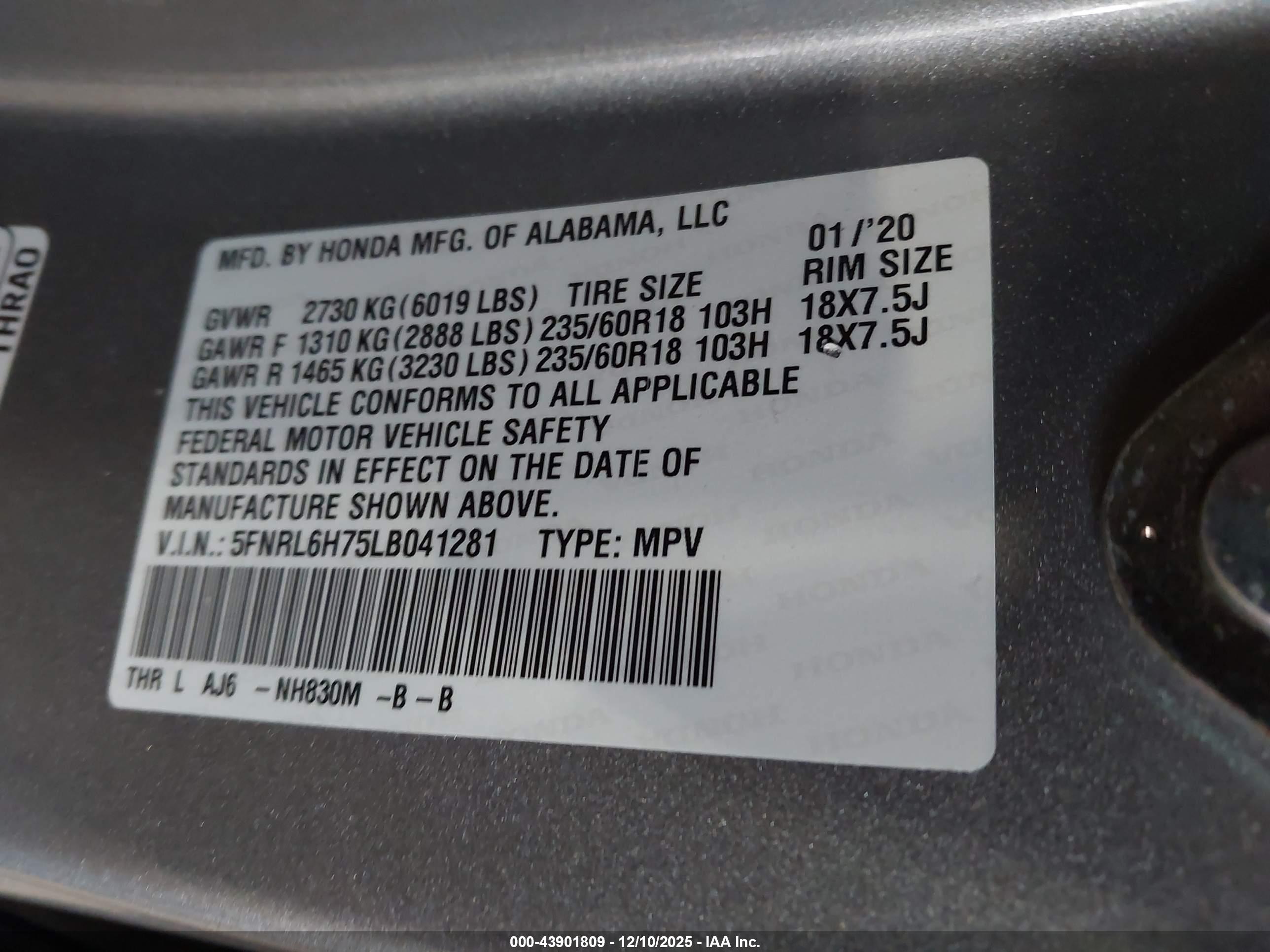 HONDA ODYSSEY image 9