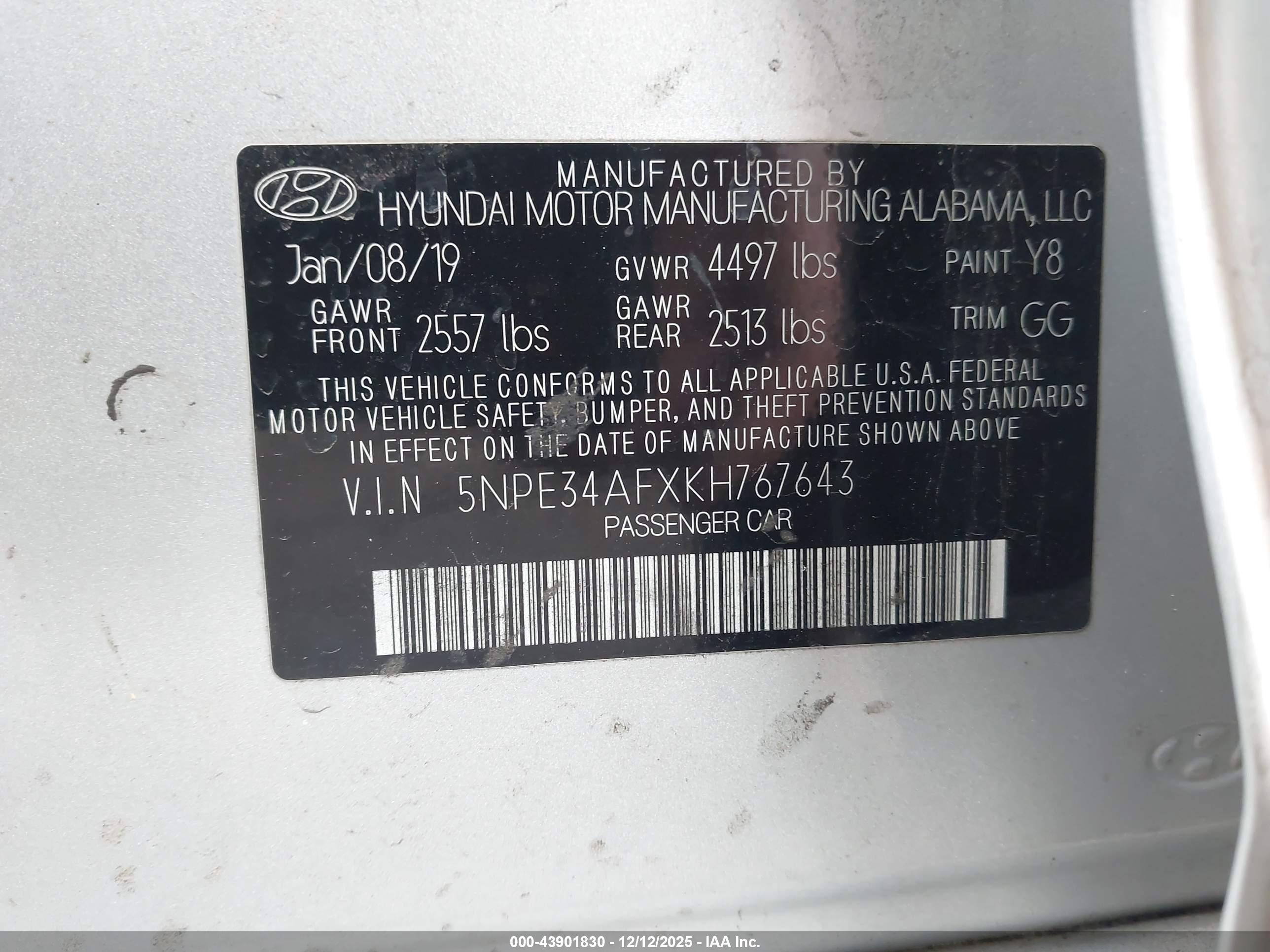 HYUNDAI SONATA image 9