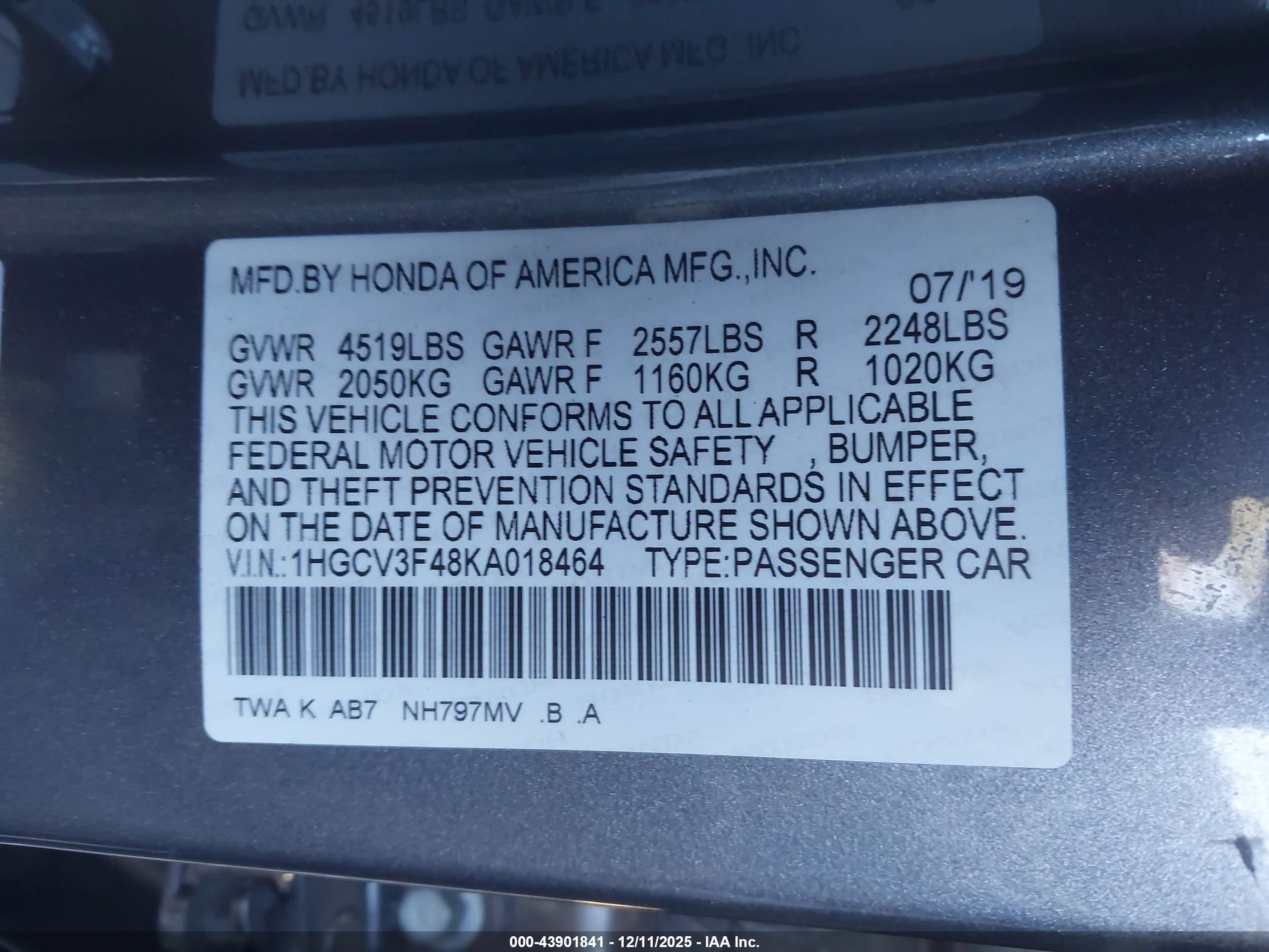 HONDA ACCORD image 9