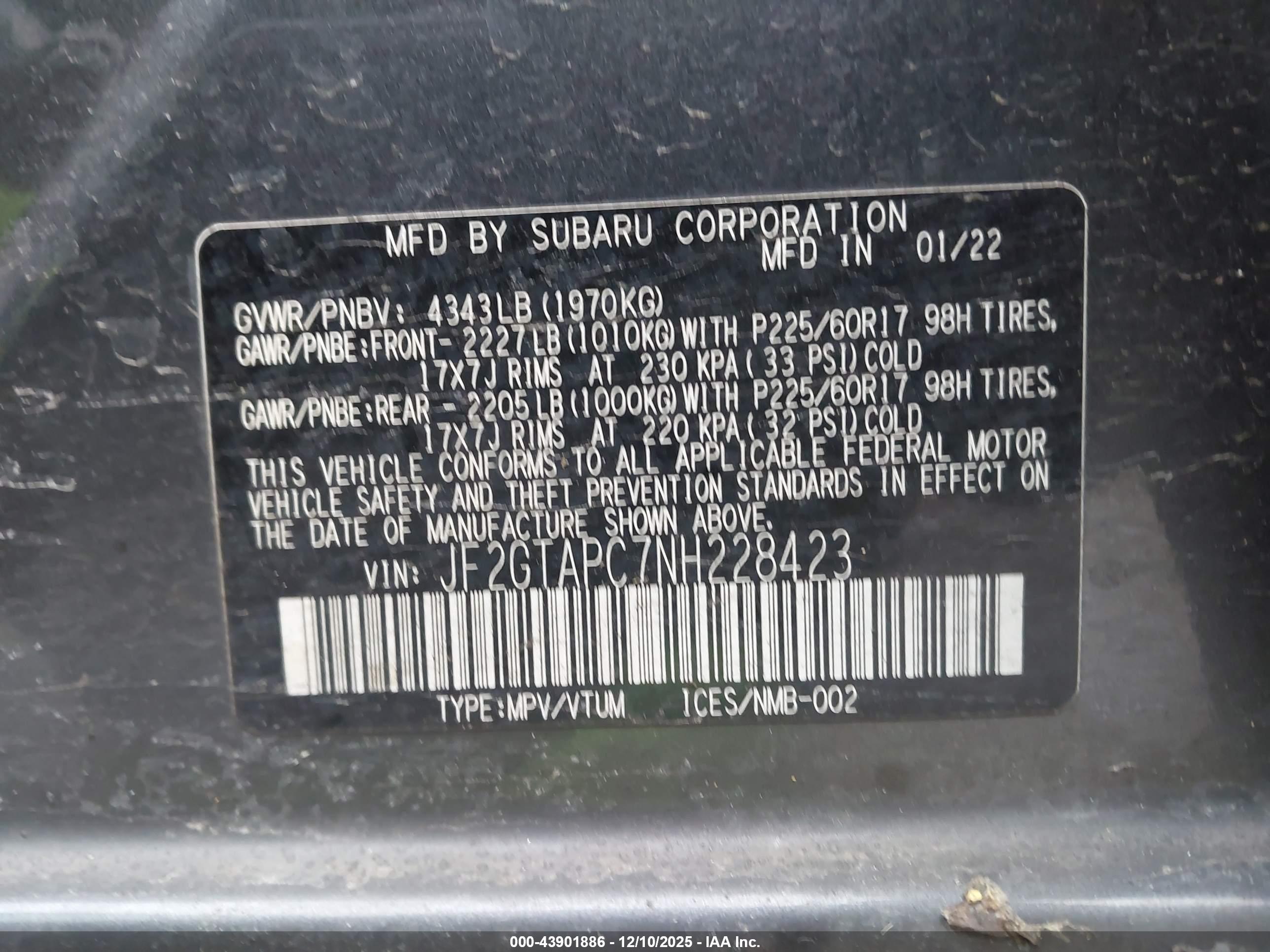 SUBARU CROSSTREK image 9