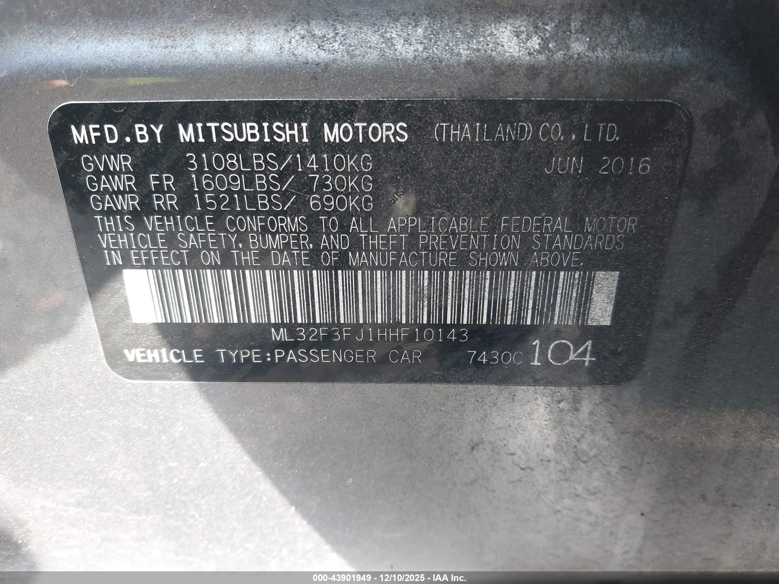 MITSUBISHI MIRAGE image 9
