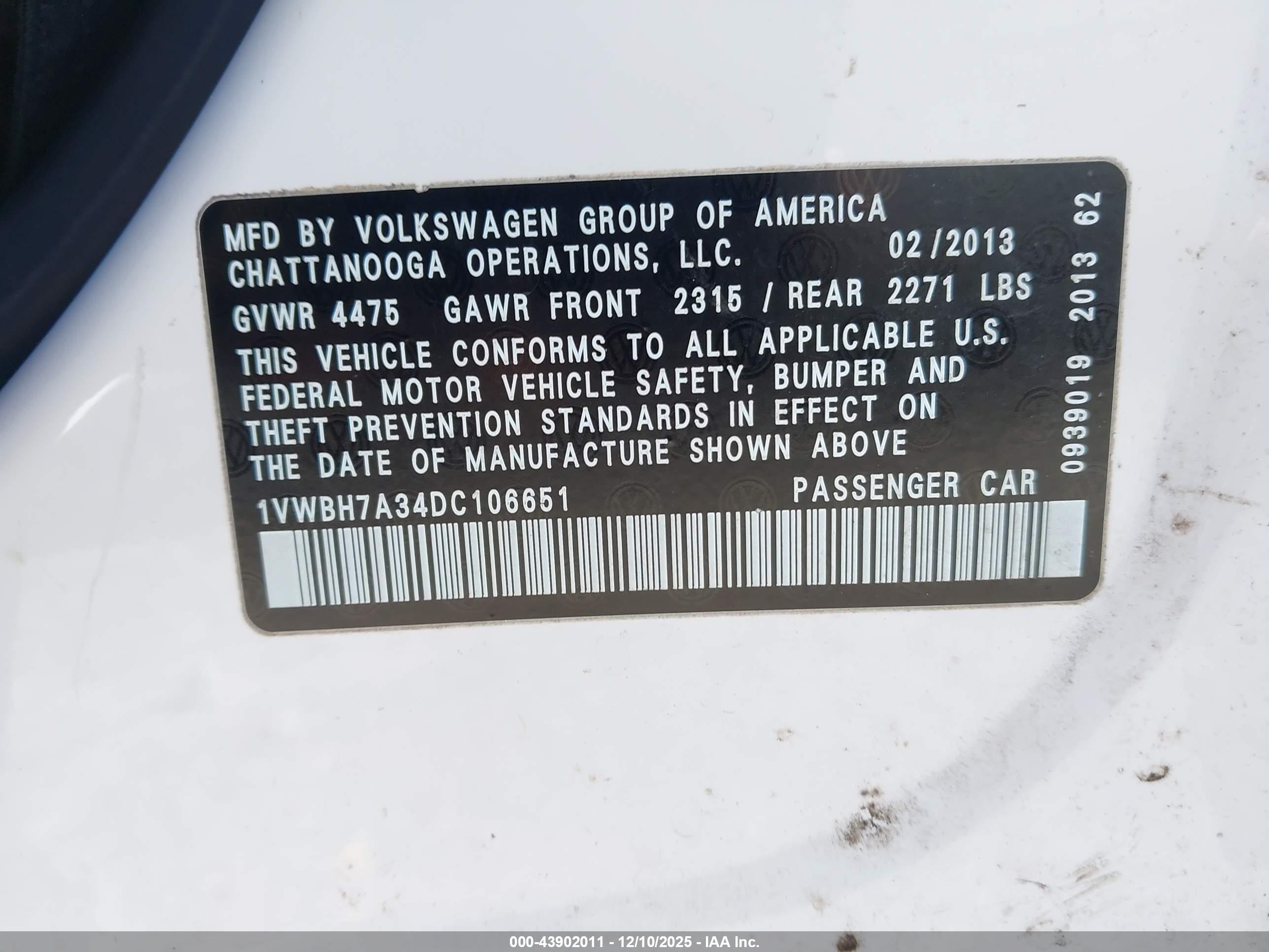 VOLKSWAGEN PASSAT image 9