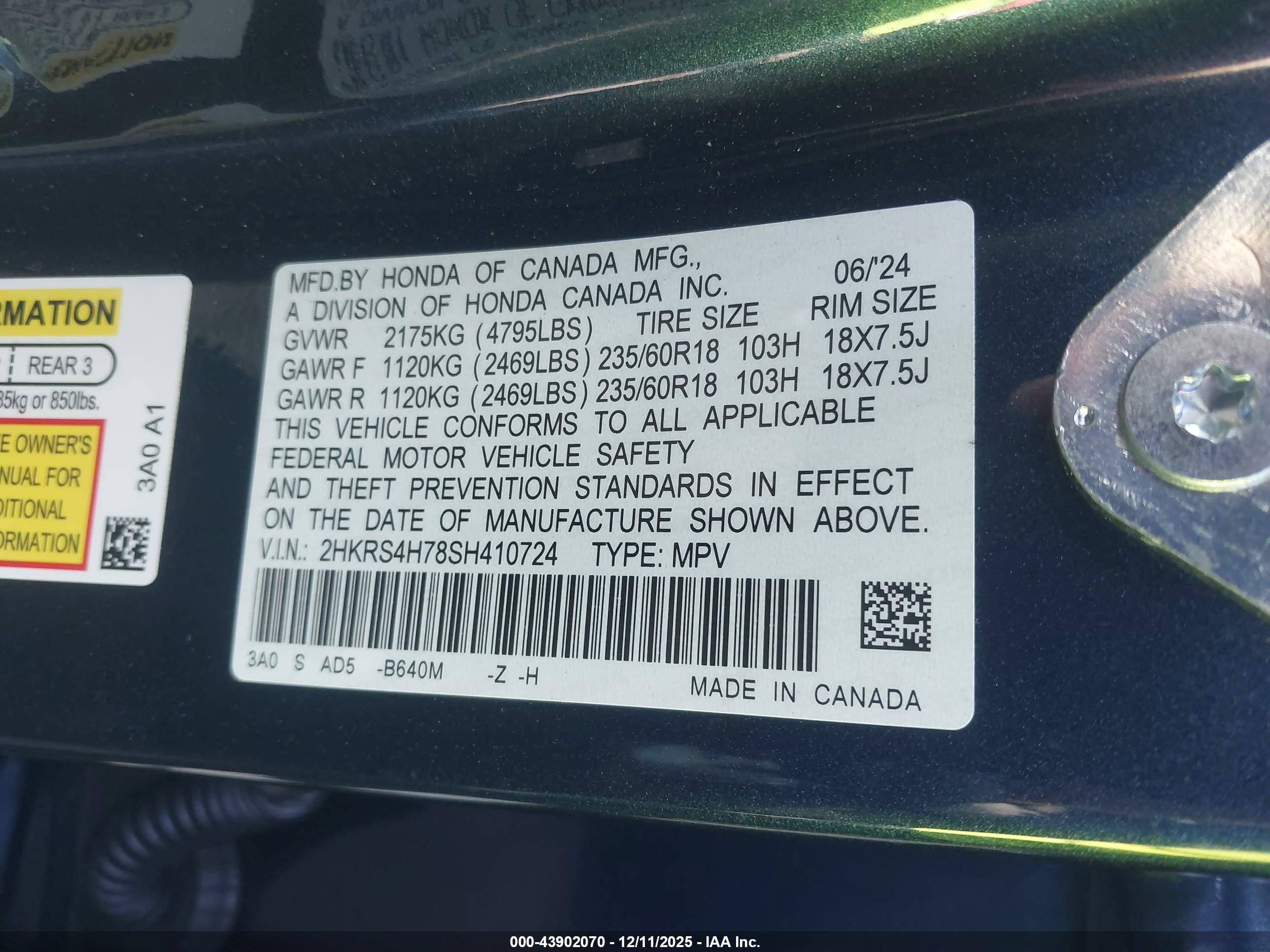 HONDA CR-V image 9