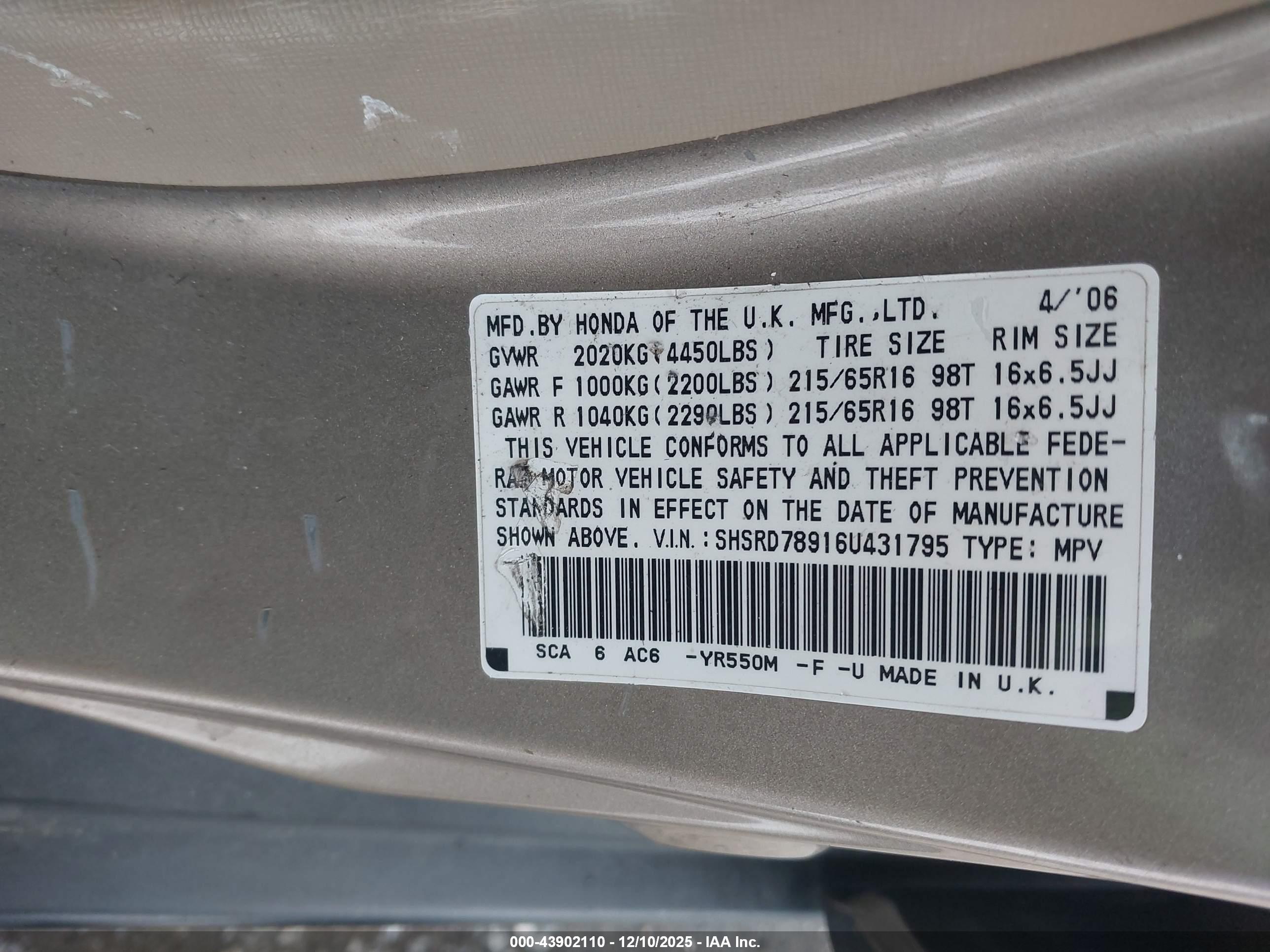HONDA CR-V image 9