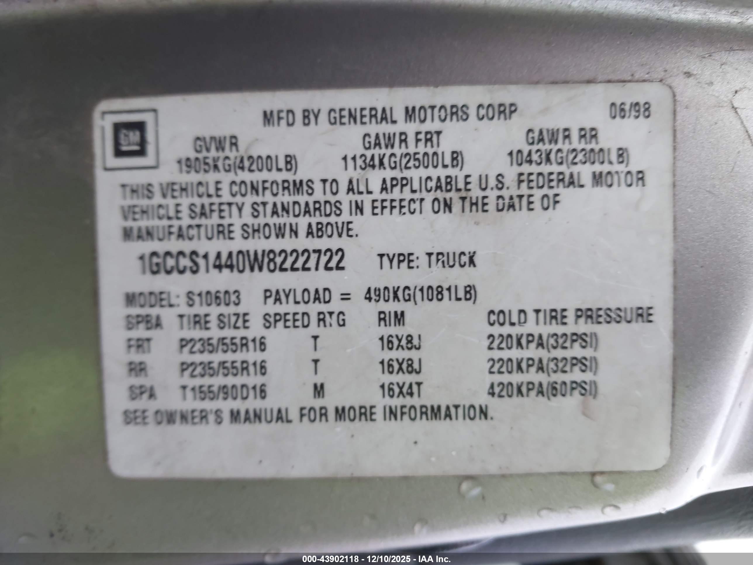 CHEVROLET S-10 image 9
