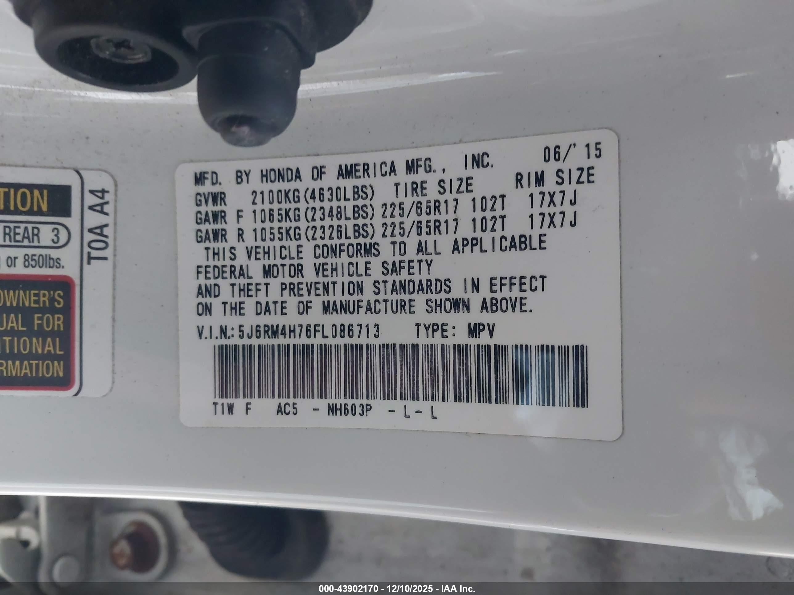 HONDA CR-V image 9