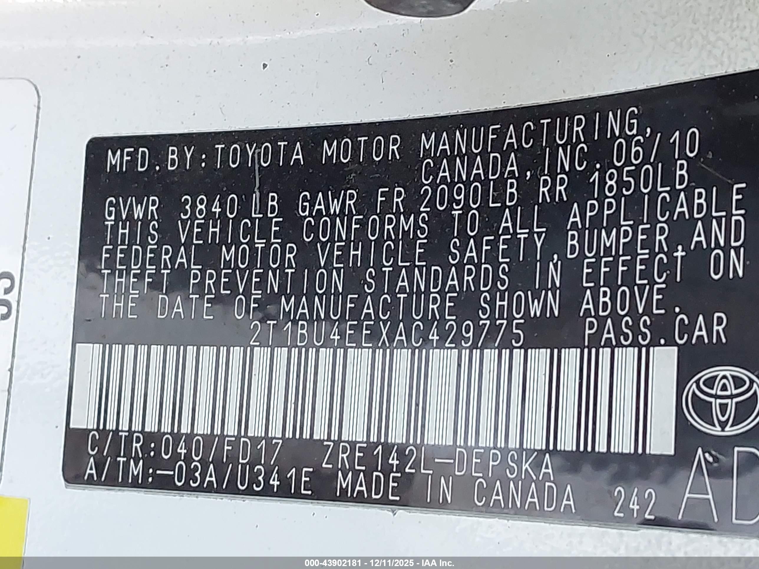 TOYOTA COROLLA image 9
