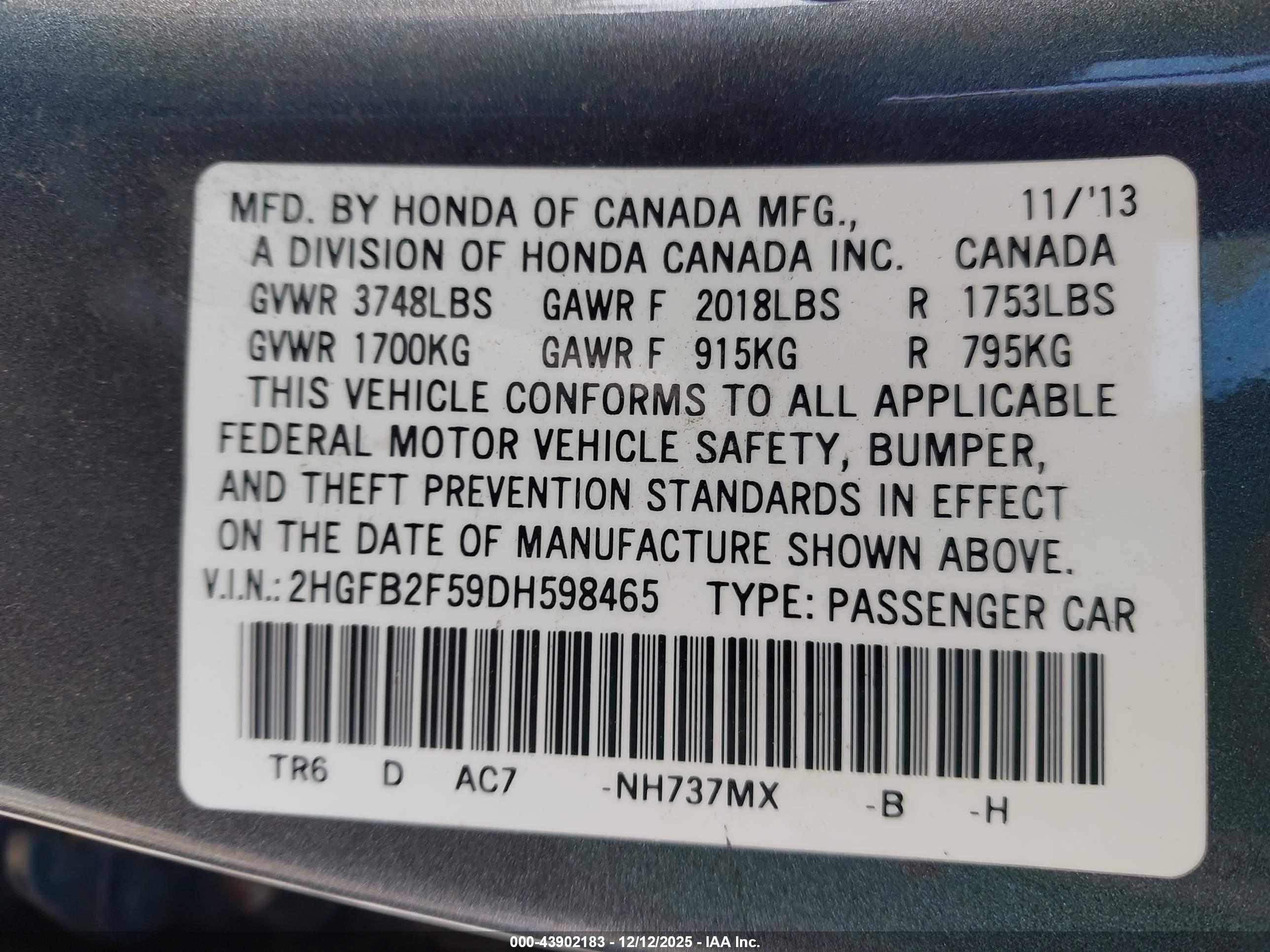 HONDA CIVIC image 9