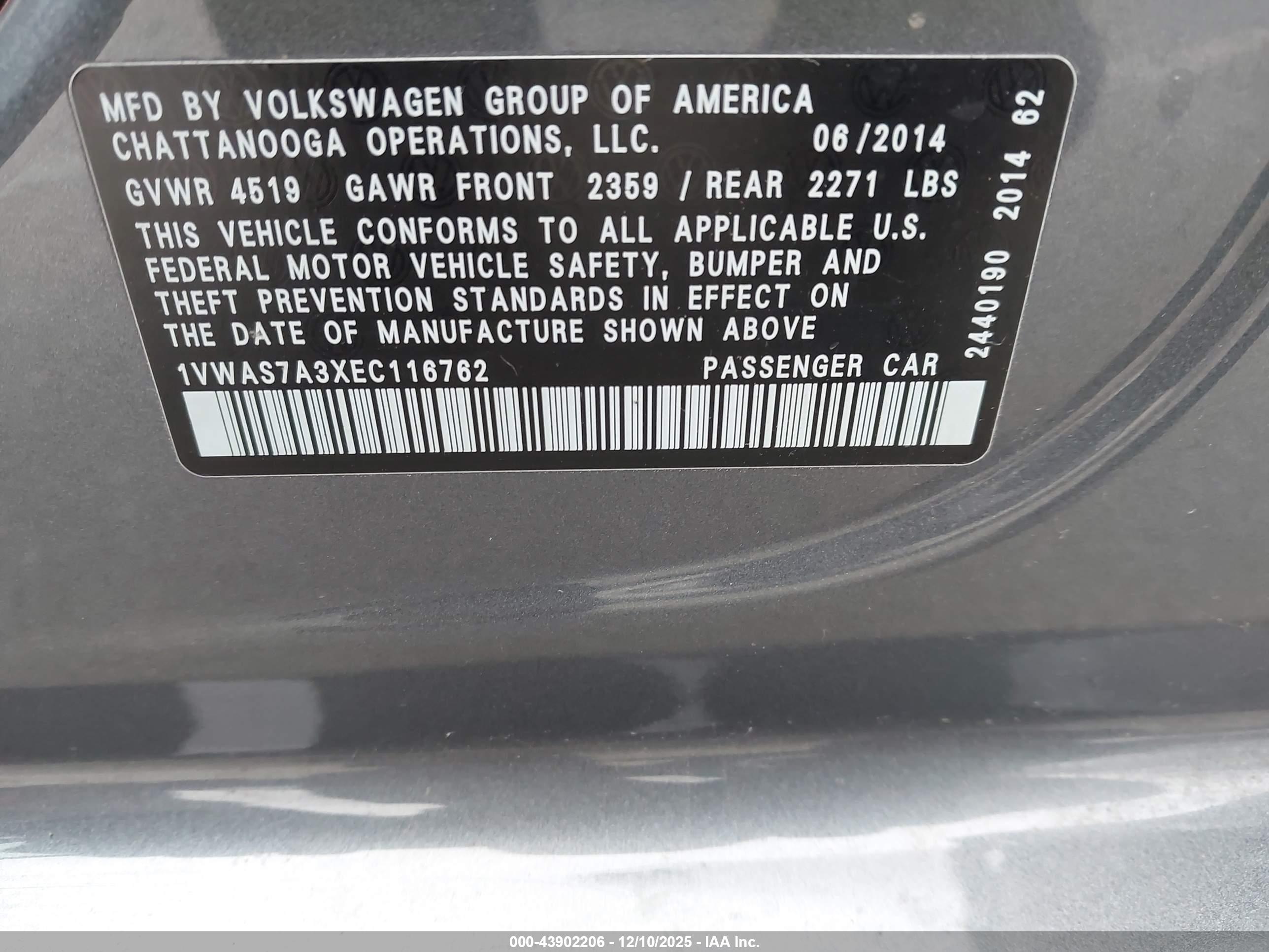 VOLKSWAGEN PASSAT image 9