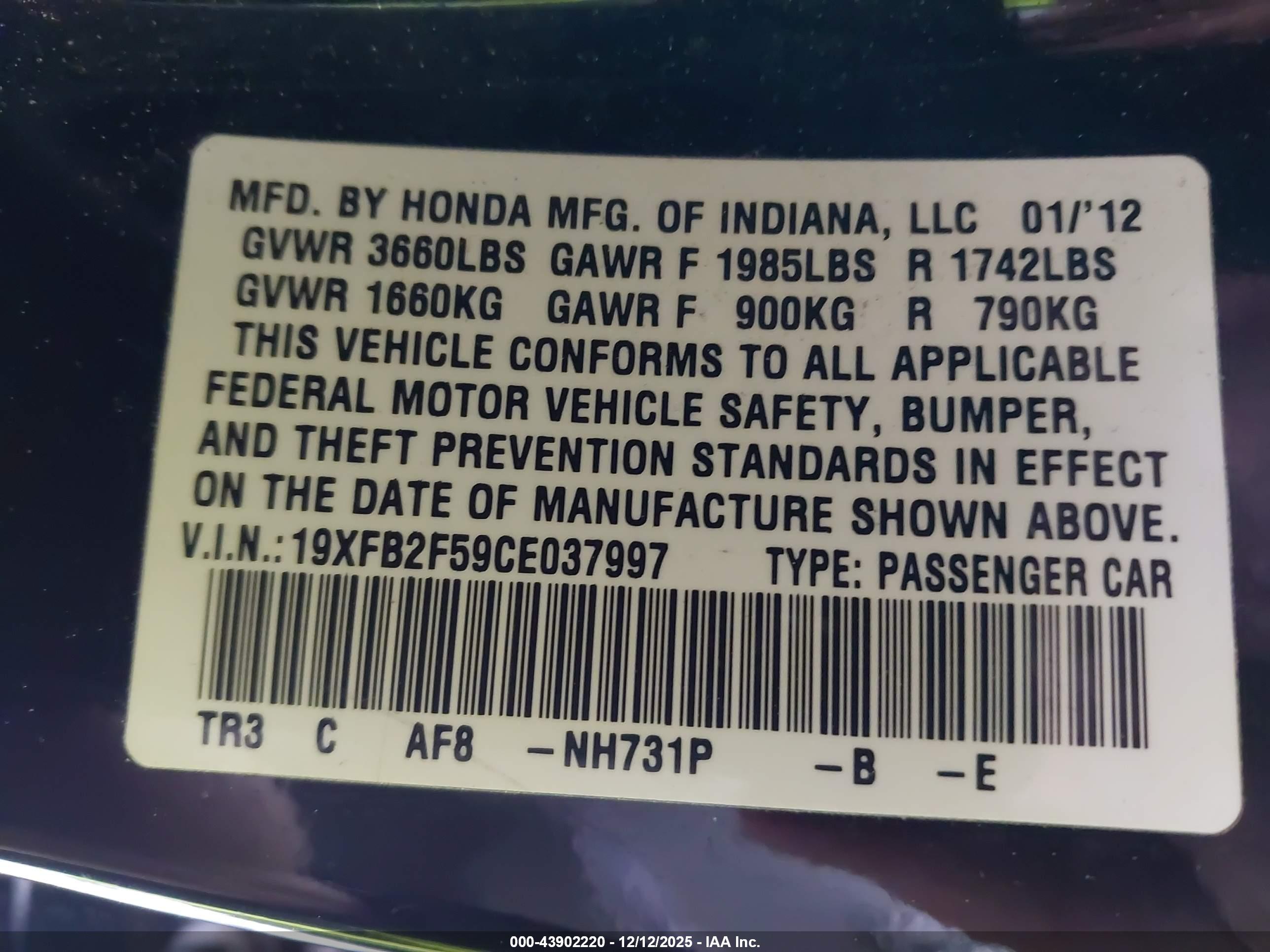 HONDA CIVIC image 9