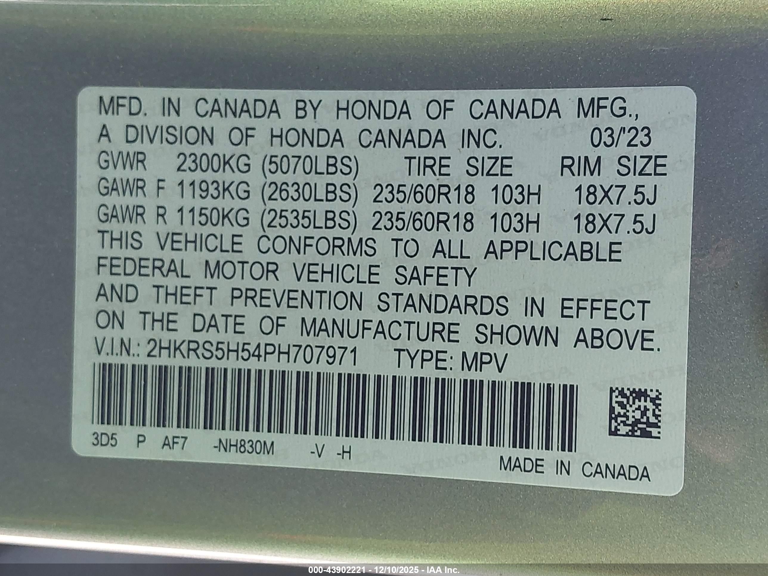 HONDA CR-V image 9