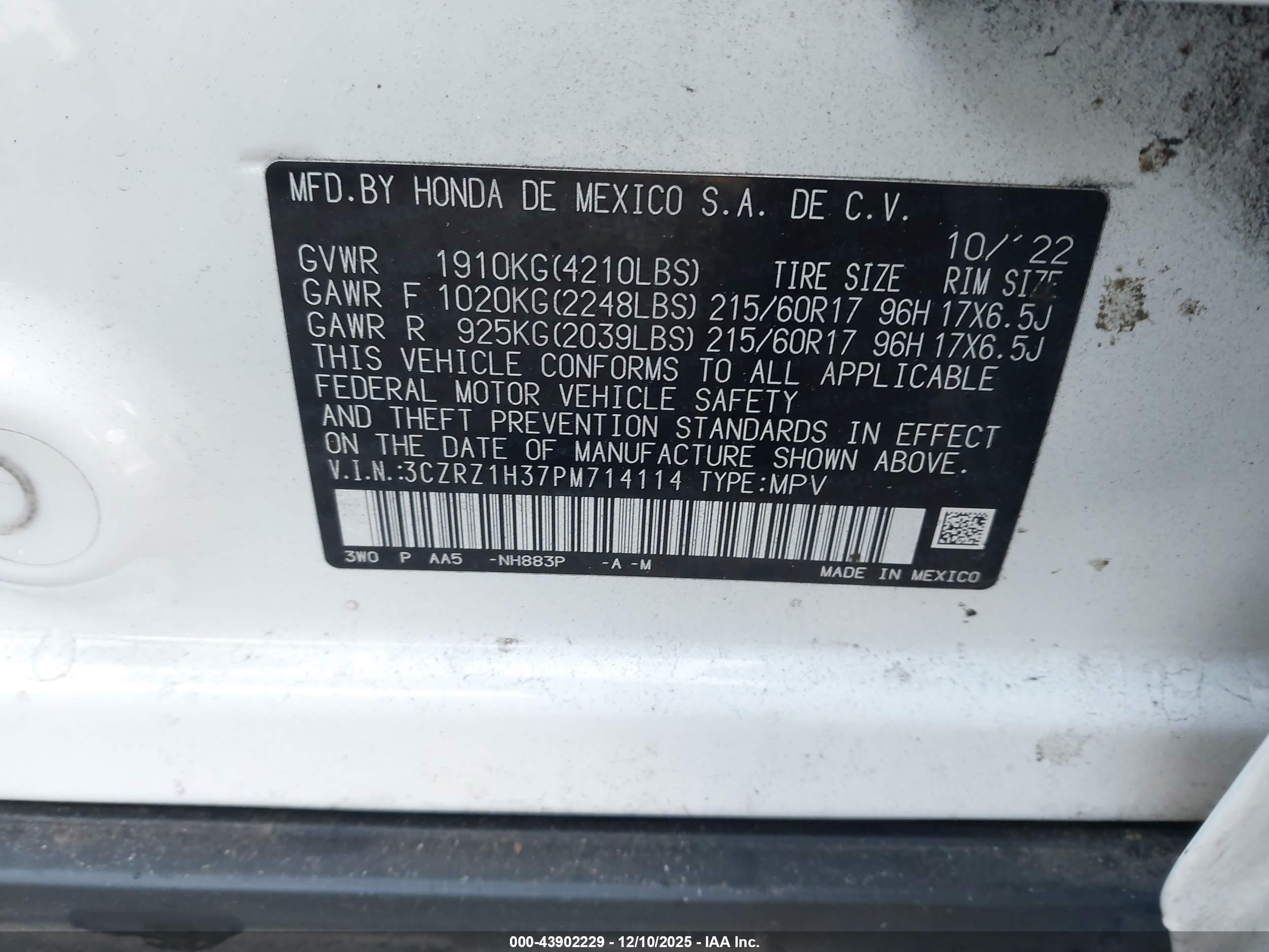 HONDA HR-V image 9