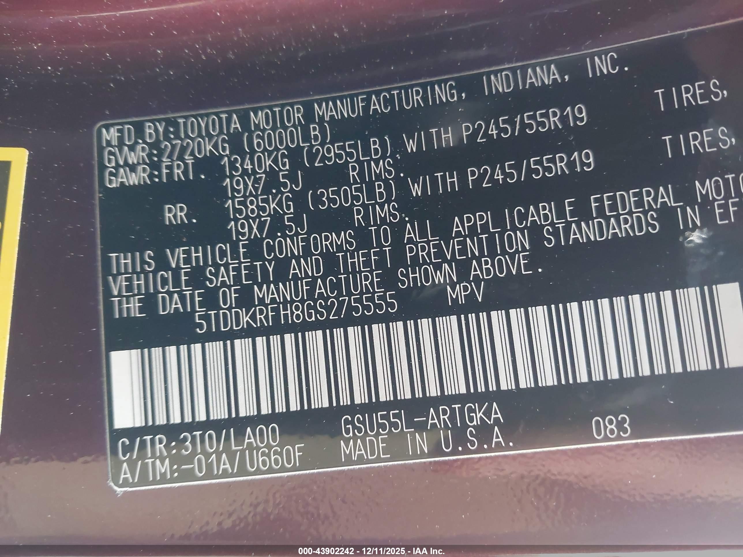 TOYOTA HIGHLANDER image 9