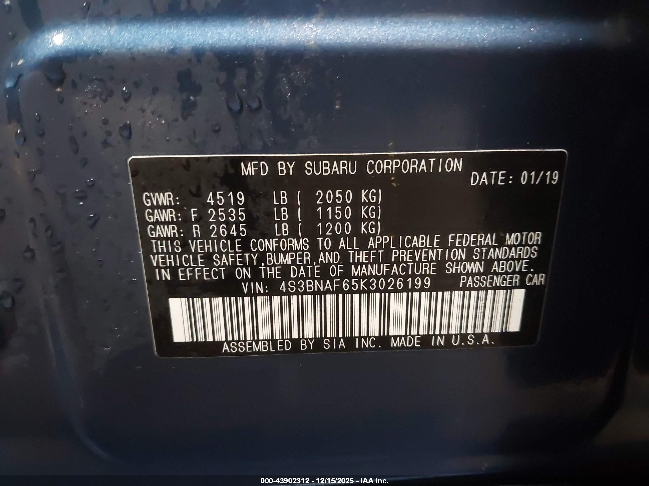 SUBARU LEGACY image 9