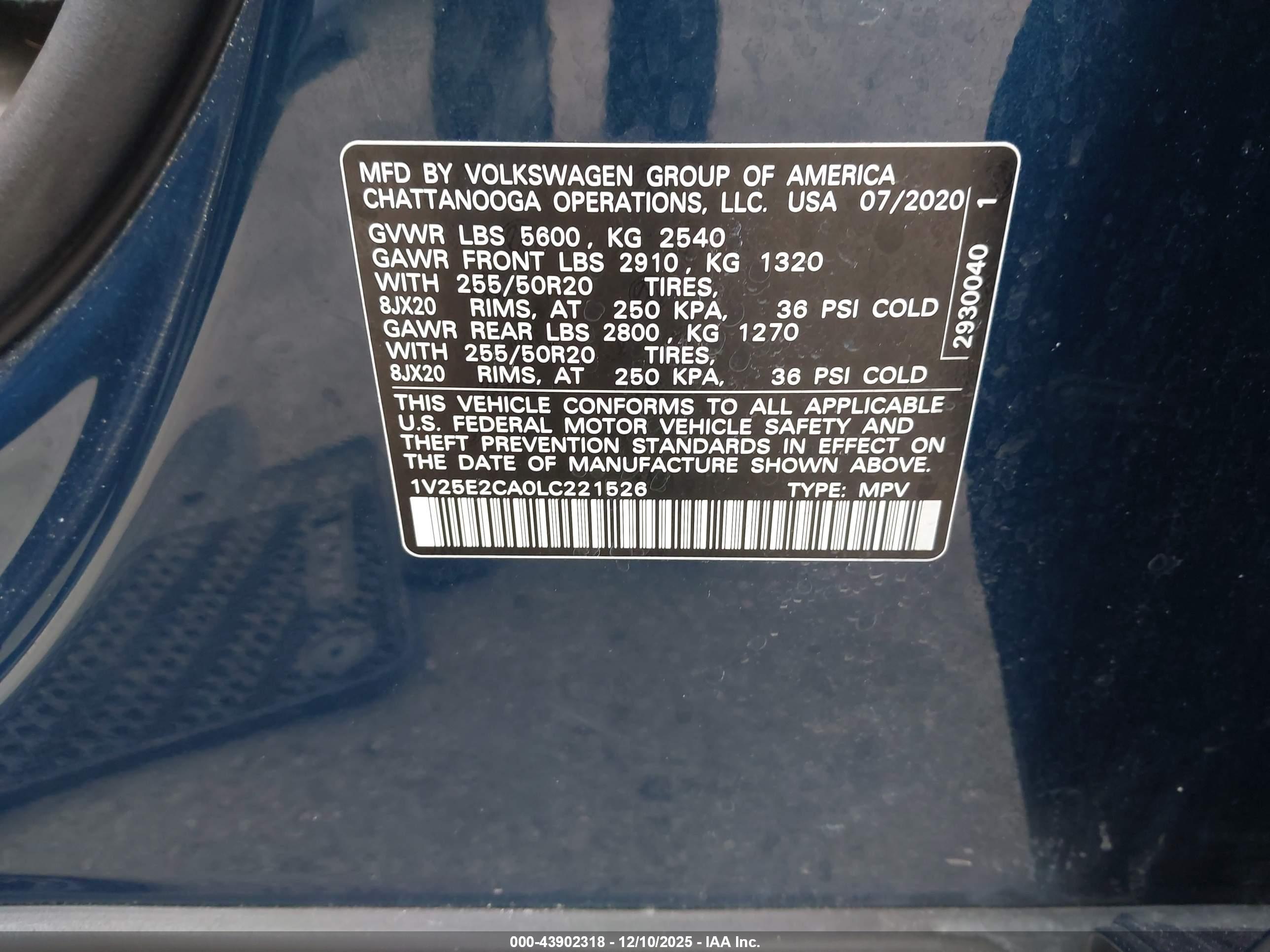 VOLKSWAGEN ATLAS image 9