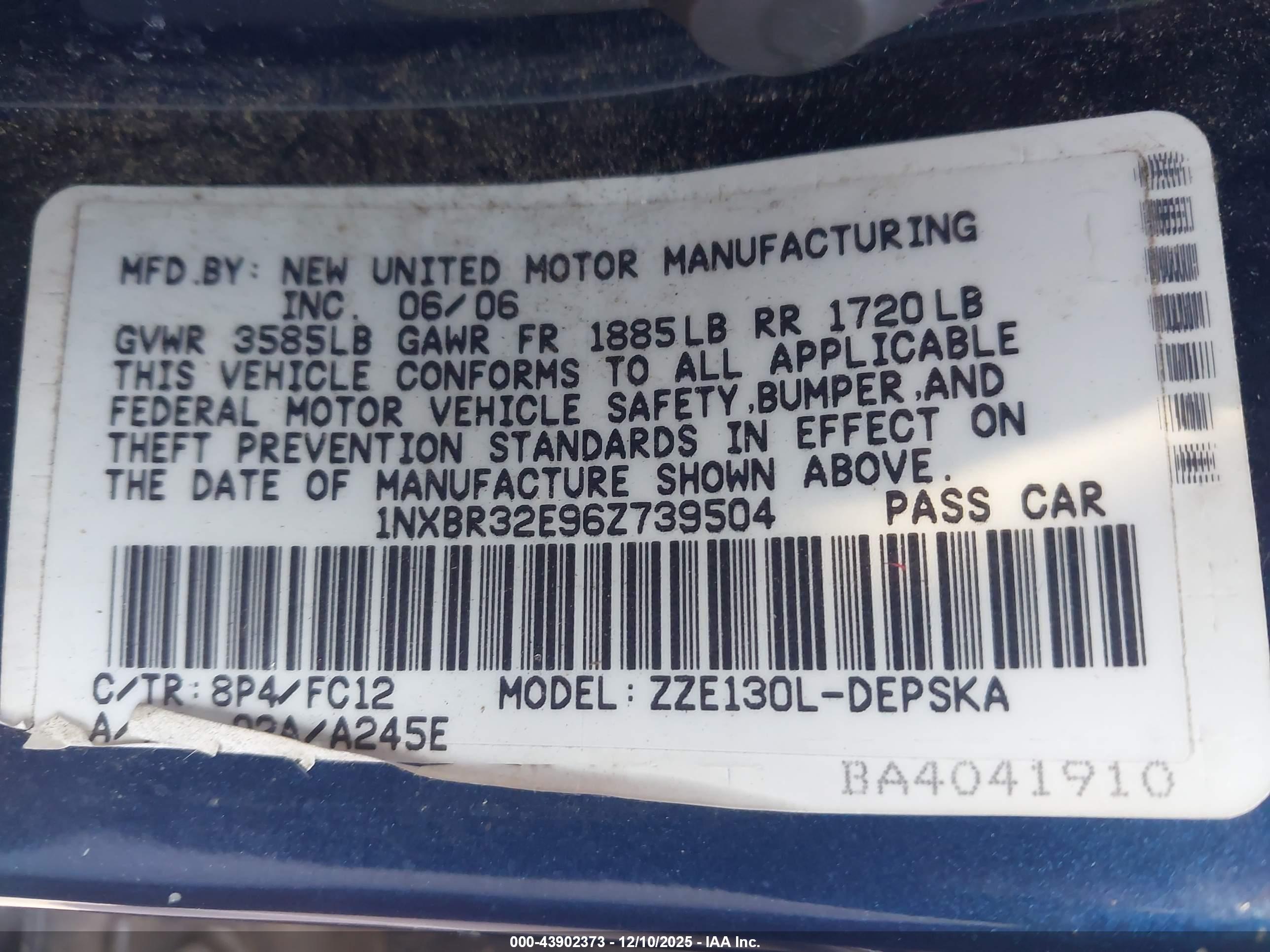TOYOTA COROLLA image 9