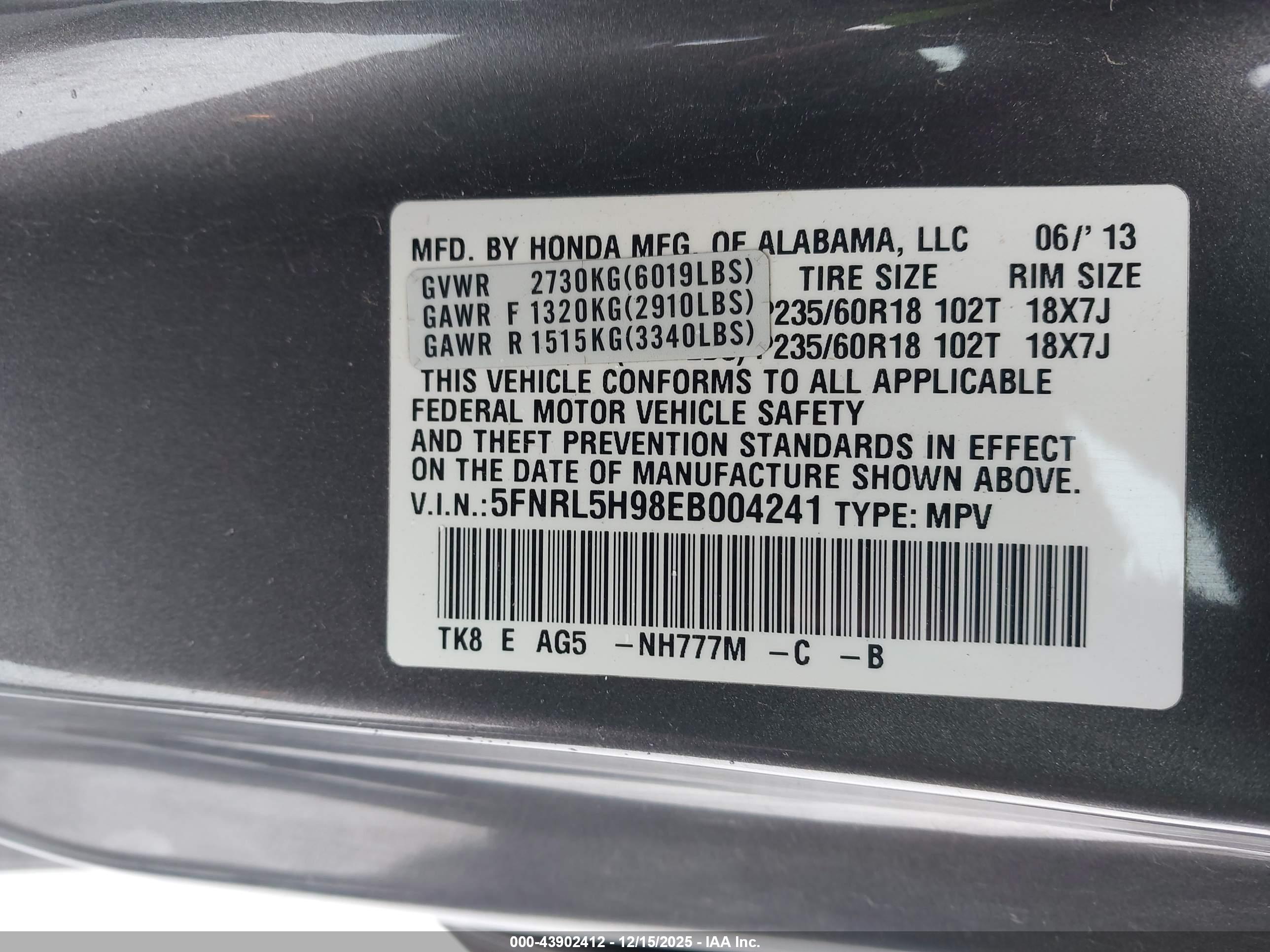 HONDA ODYSSEY image 9