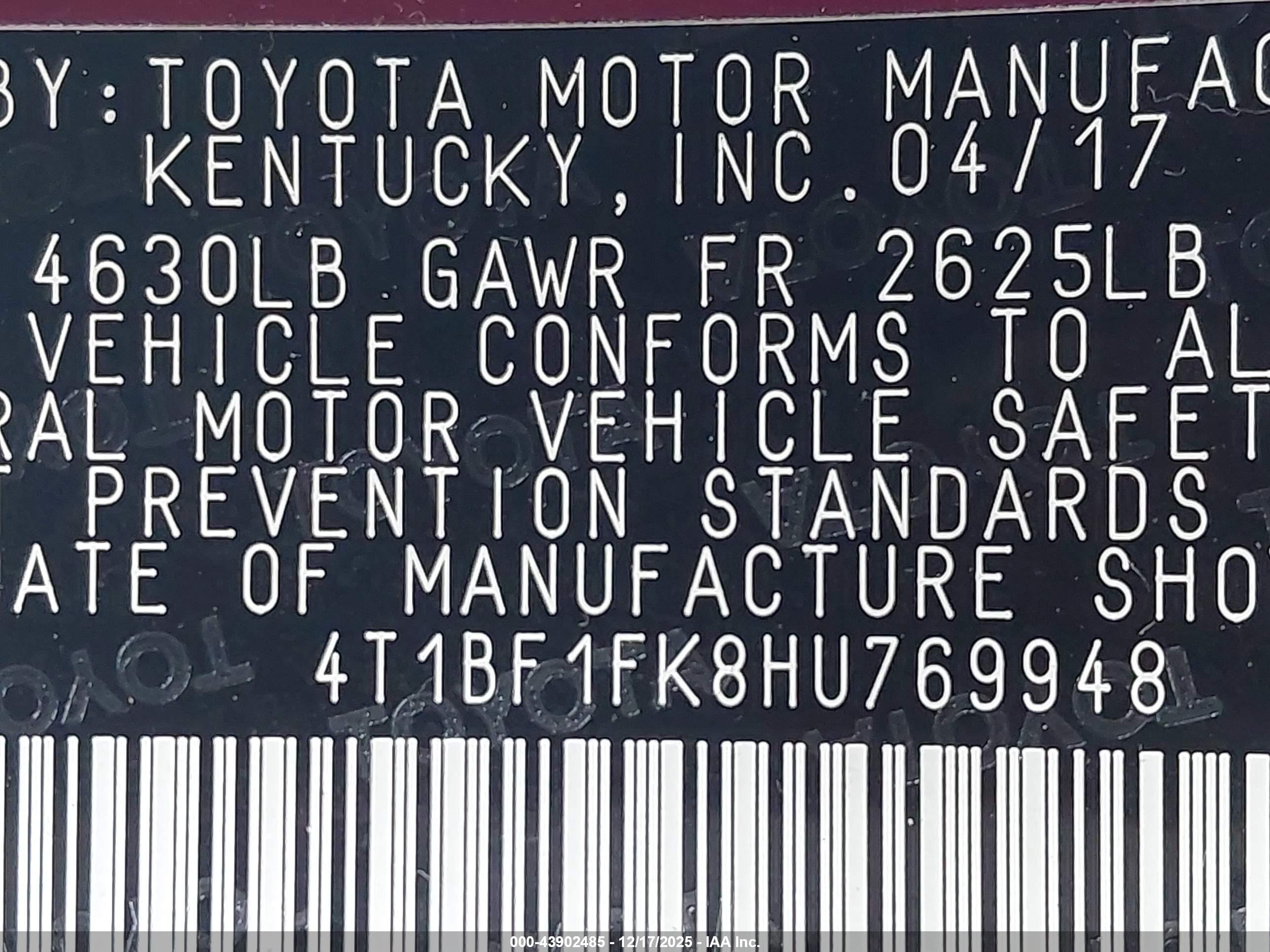 TOYOTA CAMRY image 9