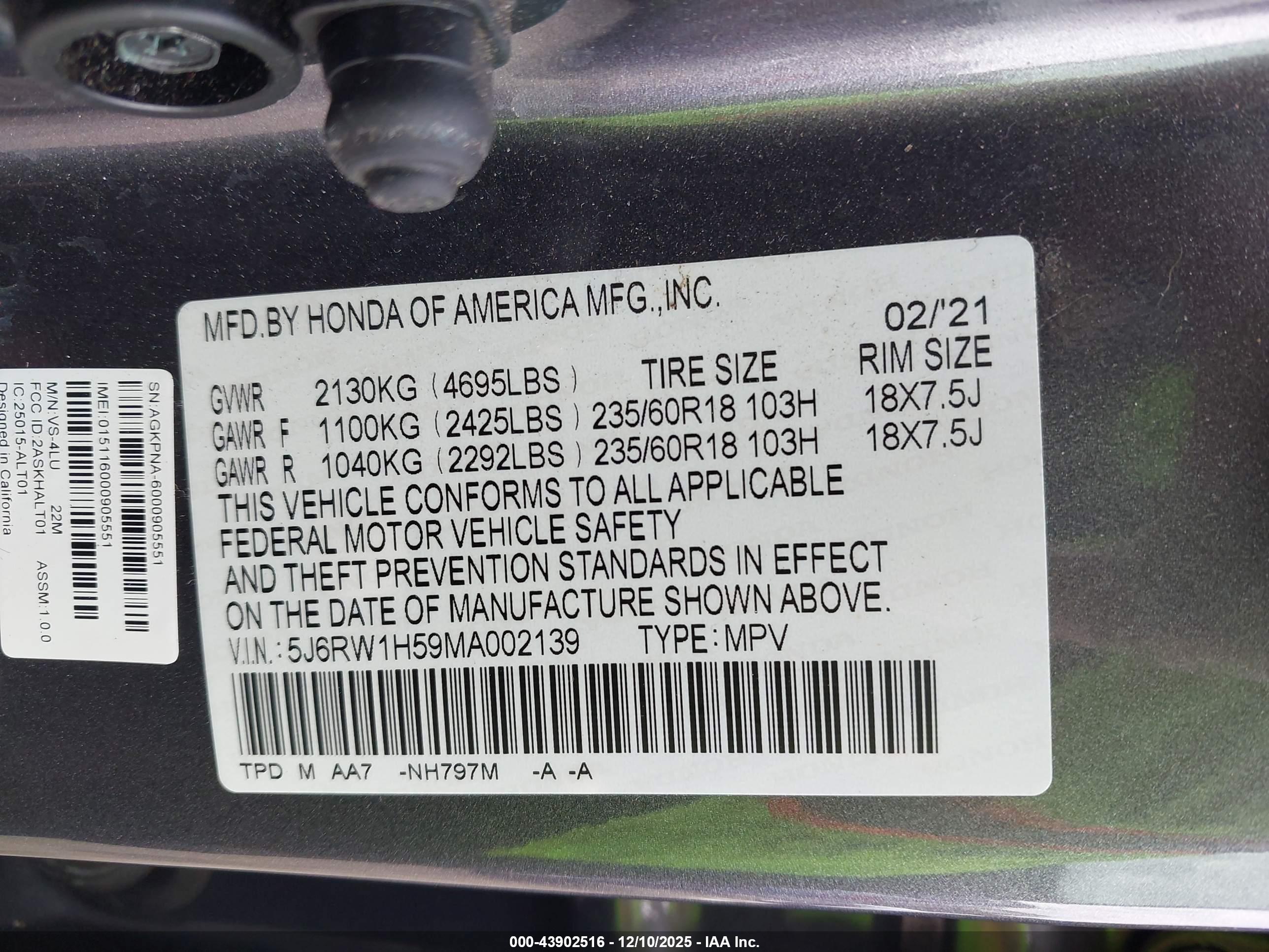 HONDA CR-V image 9