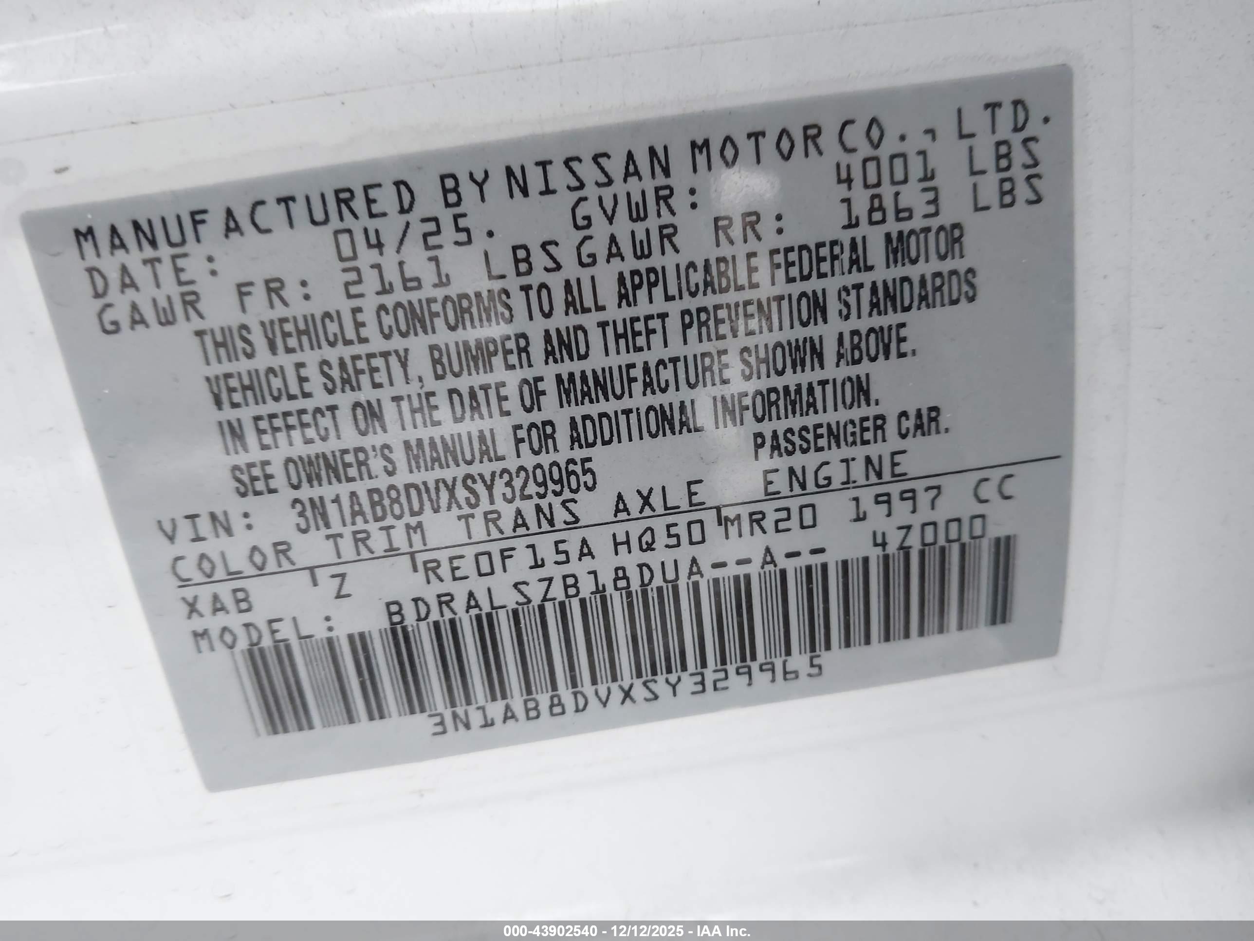 NISSAN SENTRA image 9
