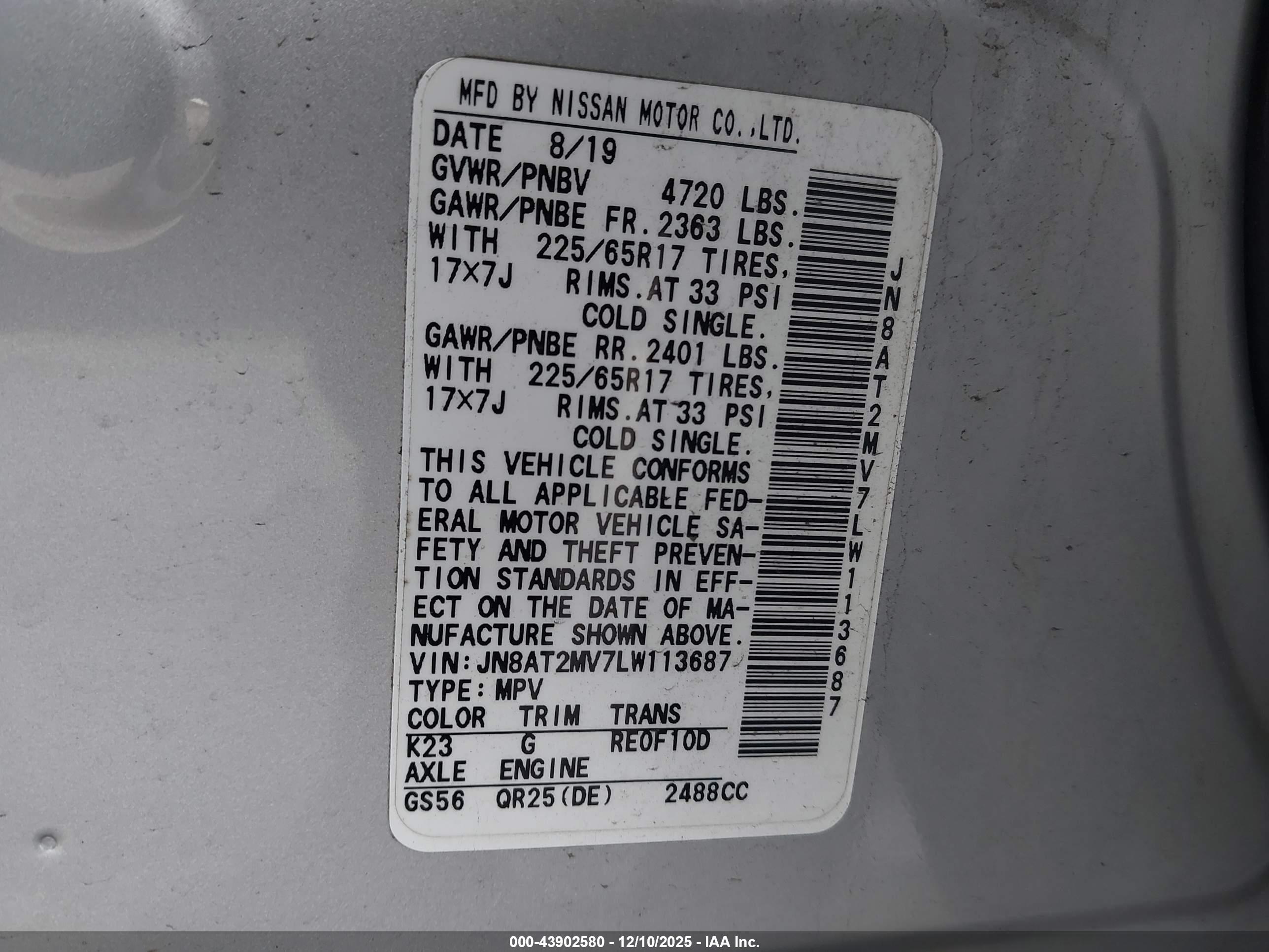 NISSAN ROGUE image 9