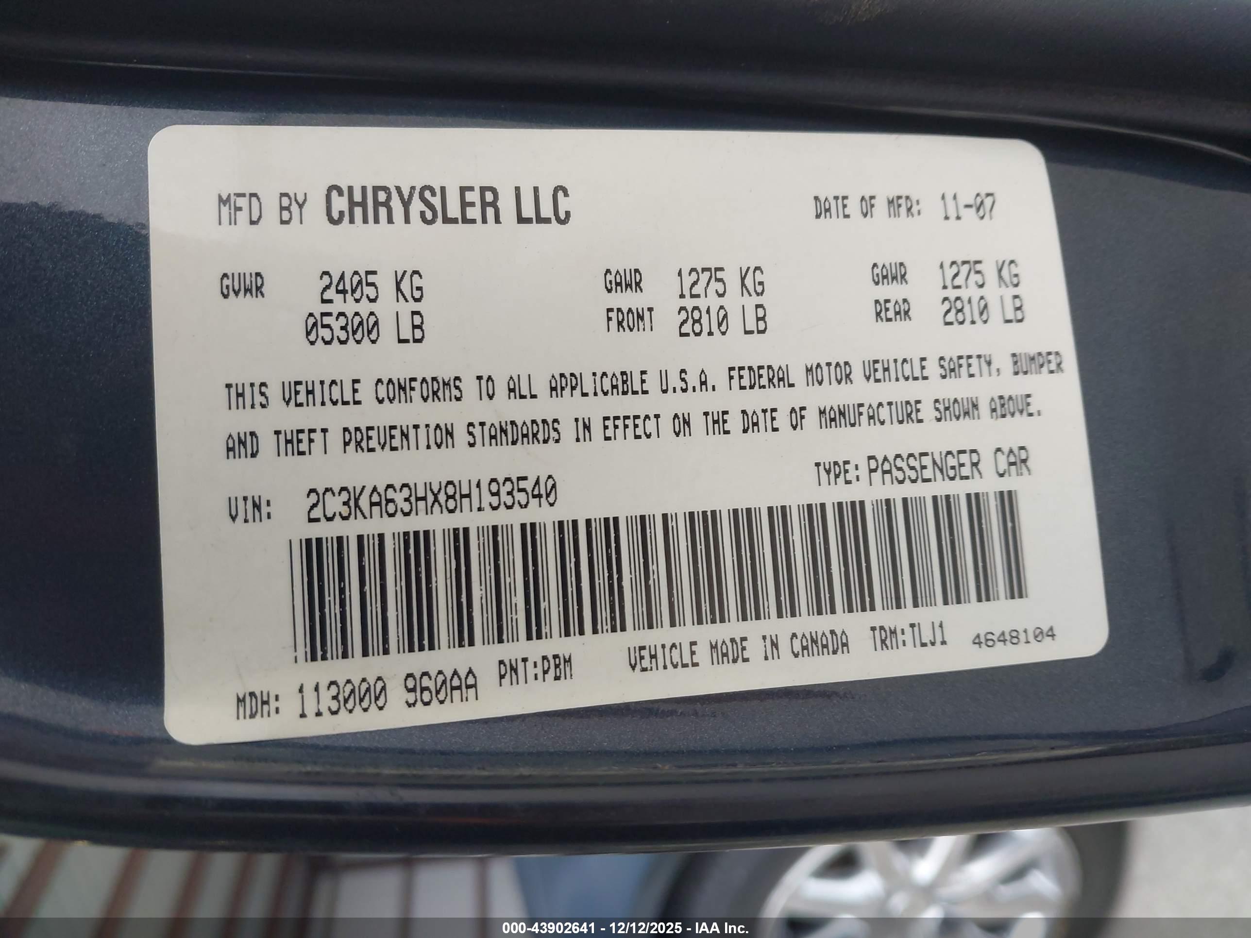 CHRYSLER 300C image 9