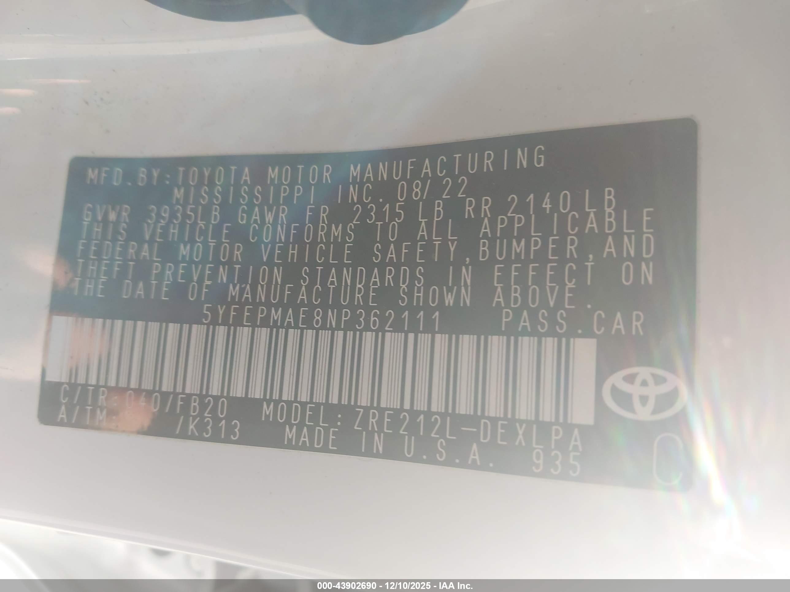 TOYOTA COROLLA image 9
