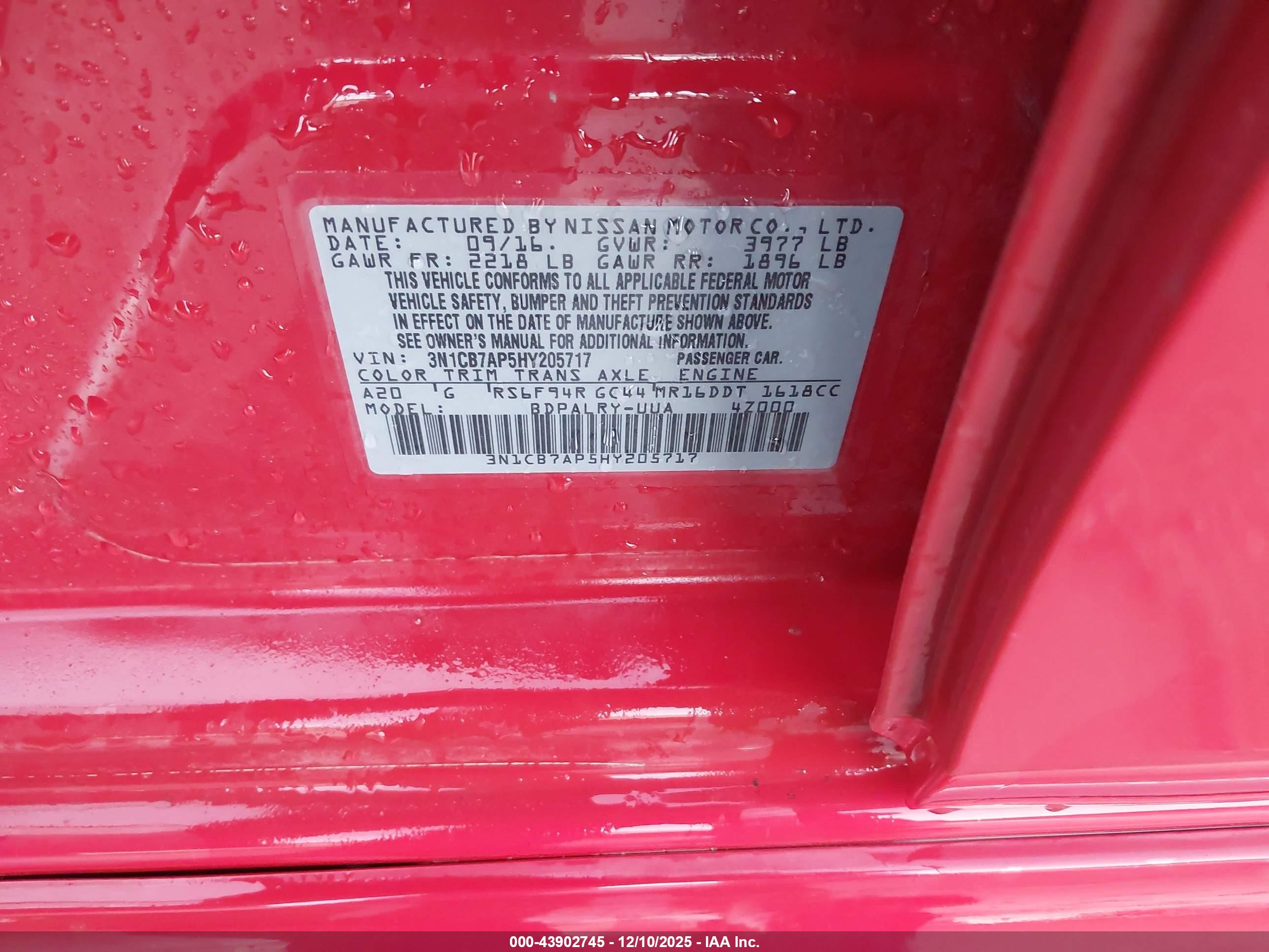 NISSAN SENTRA image 9