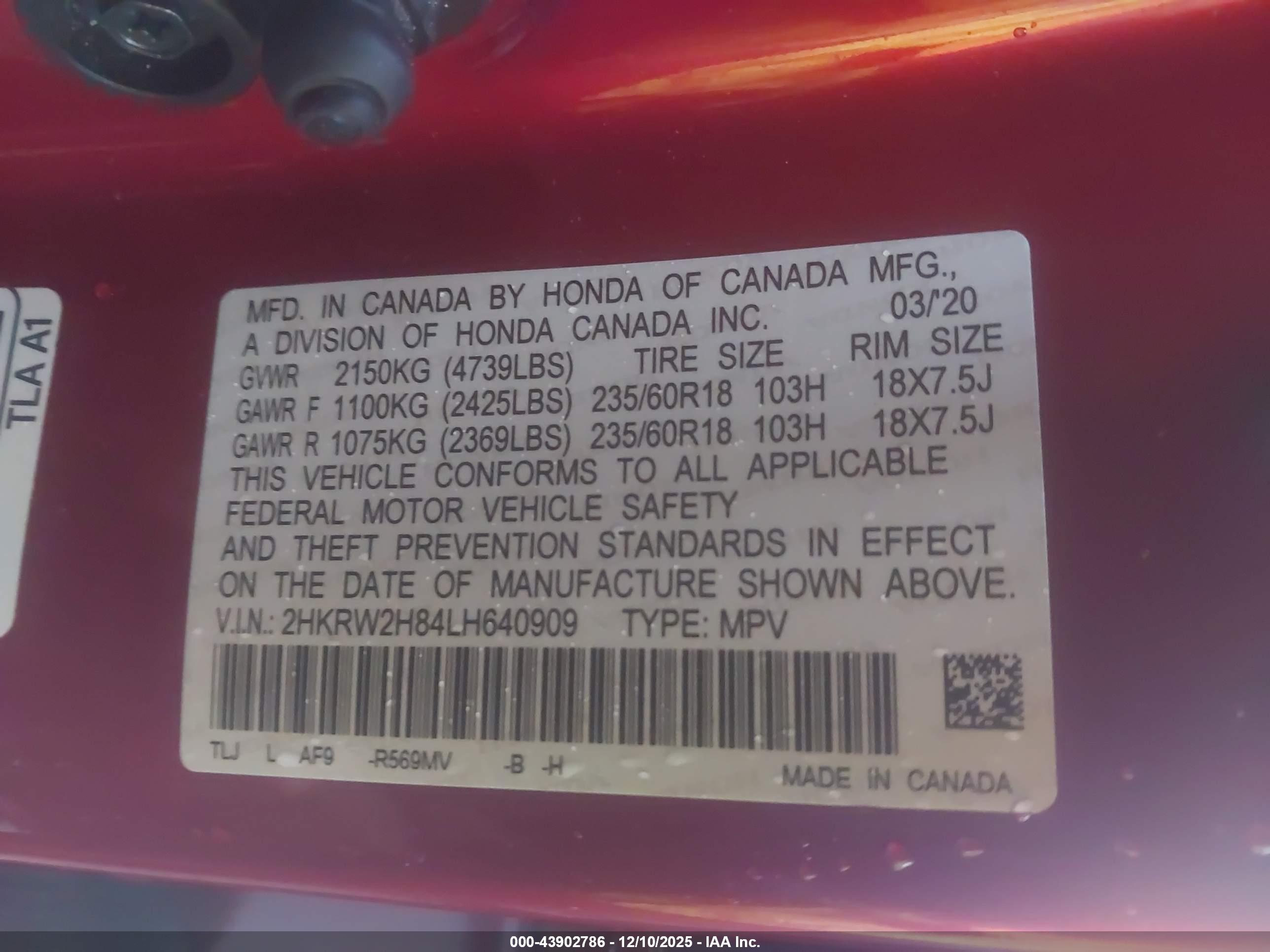 HONDA CR-V image 9