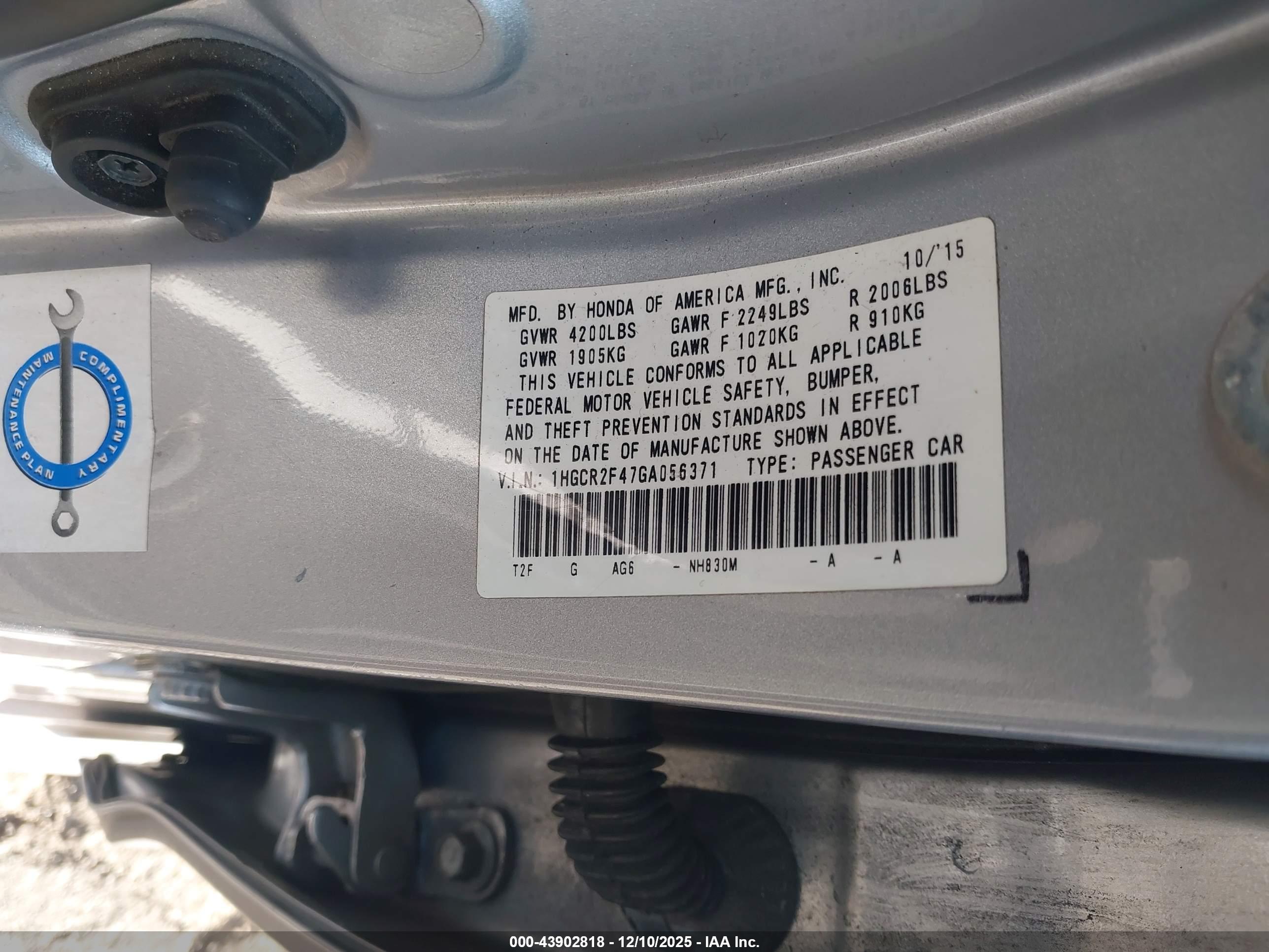 HONDA ACCORD image 9