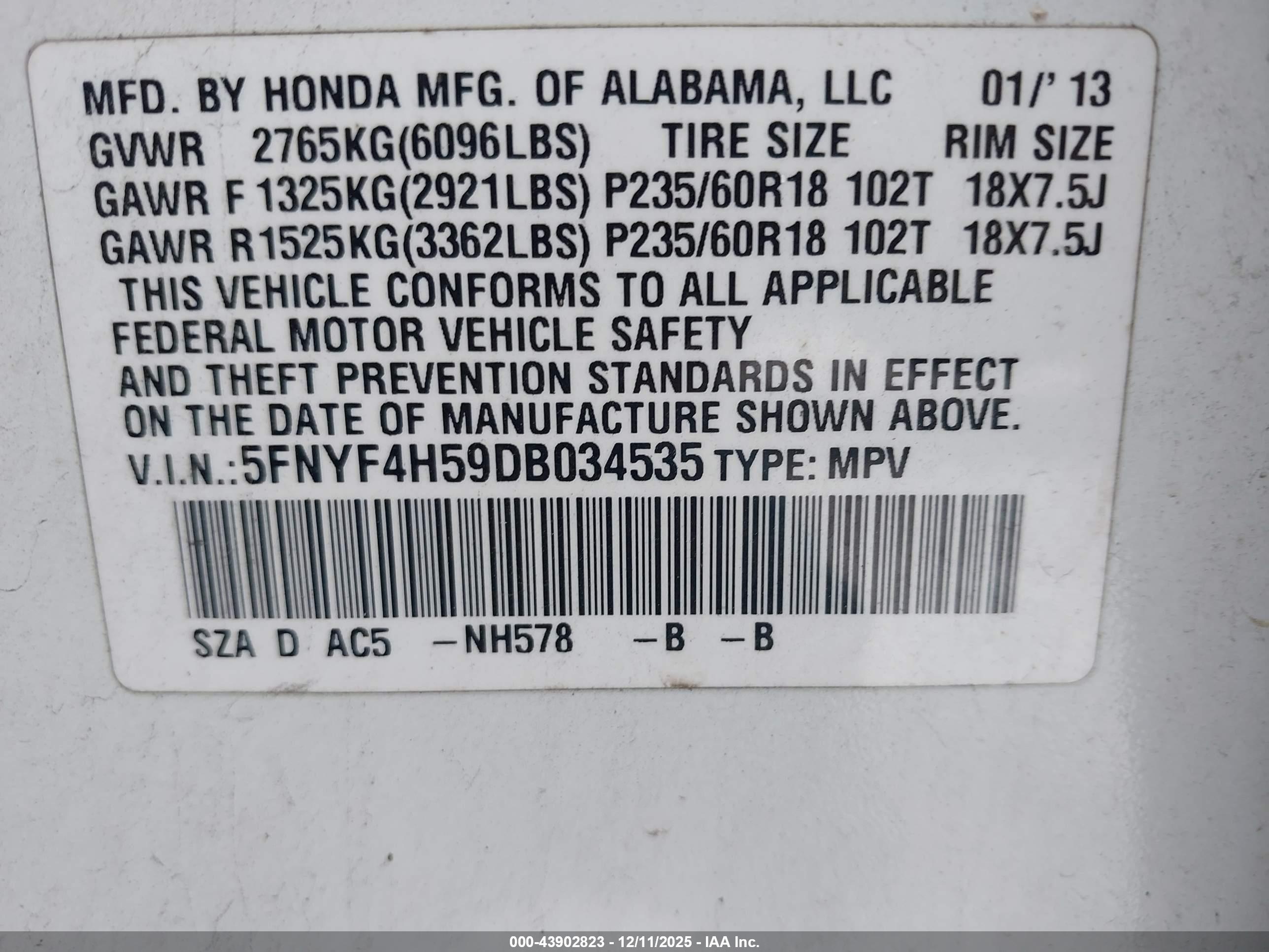 HONDA PILOT image 9