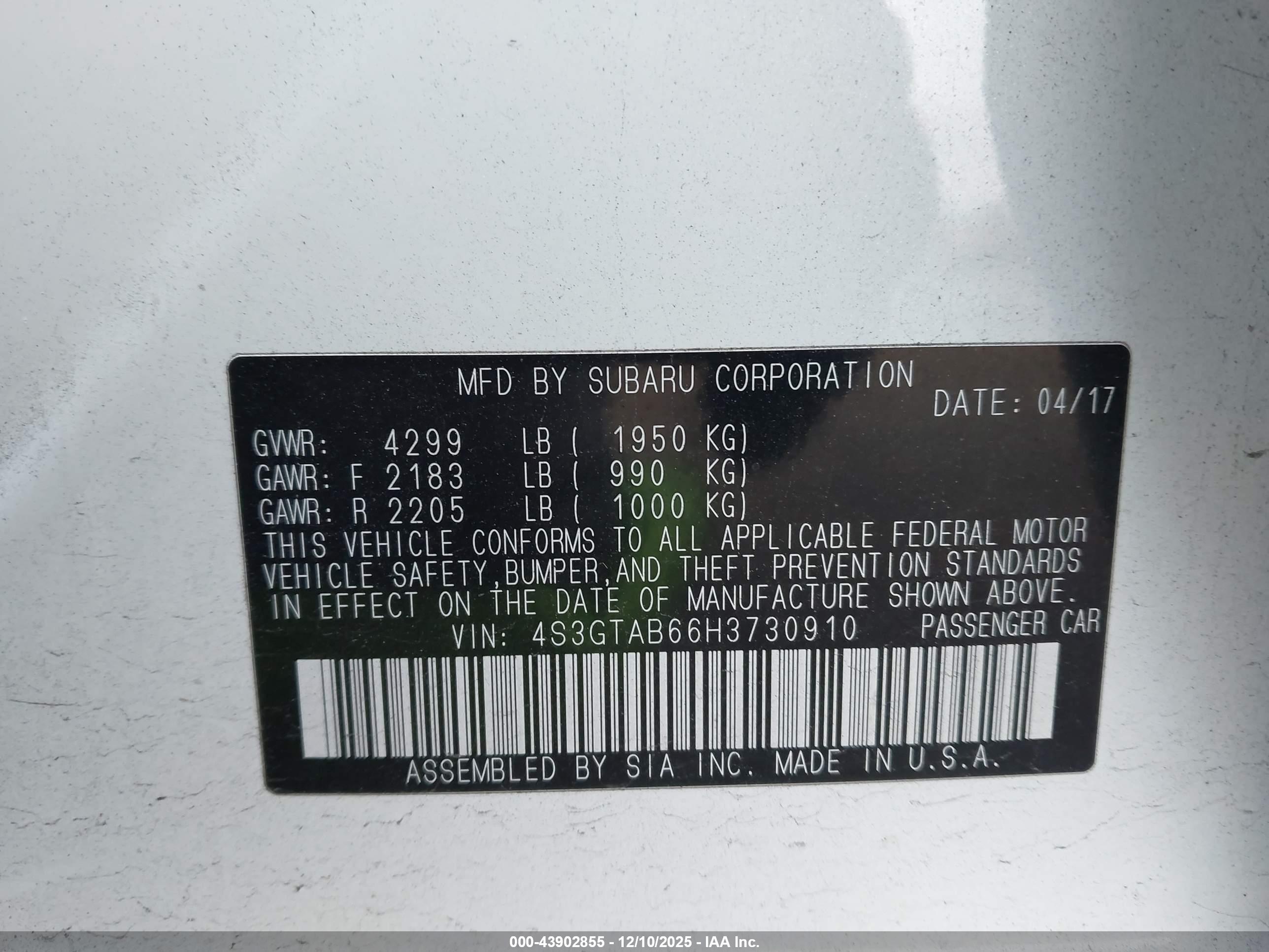 SUBARU IMPREZA image 9