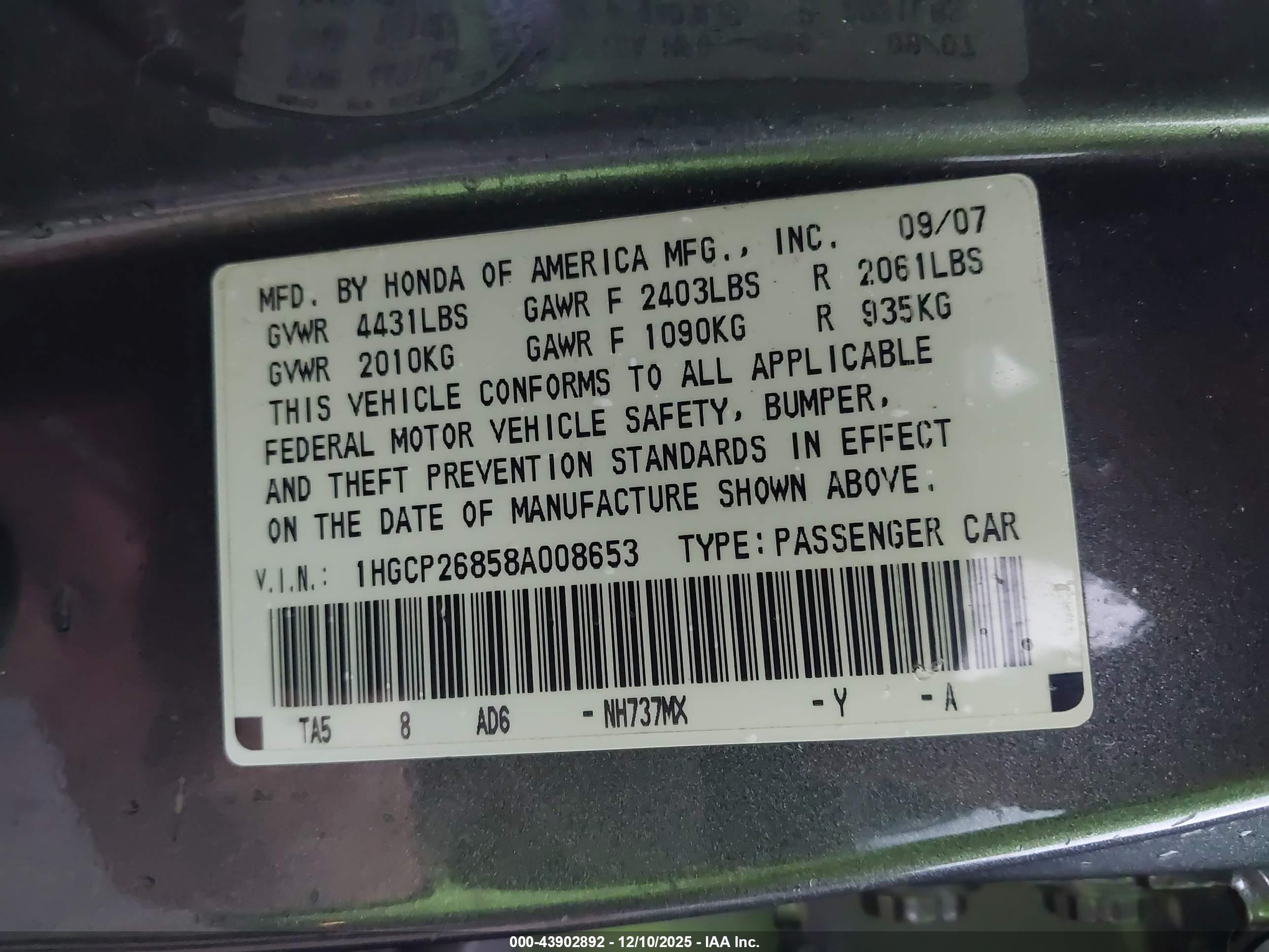 HONDA ACCORD image 9