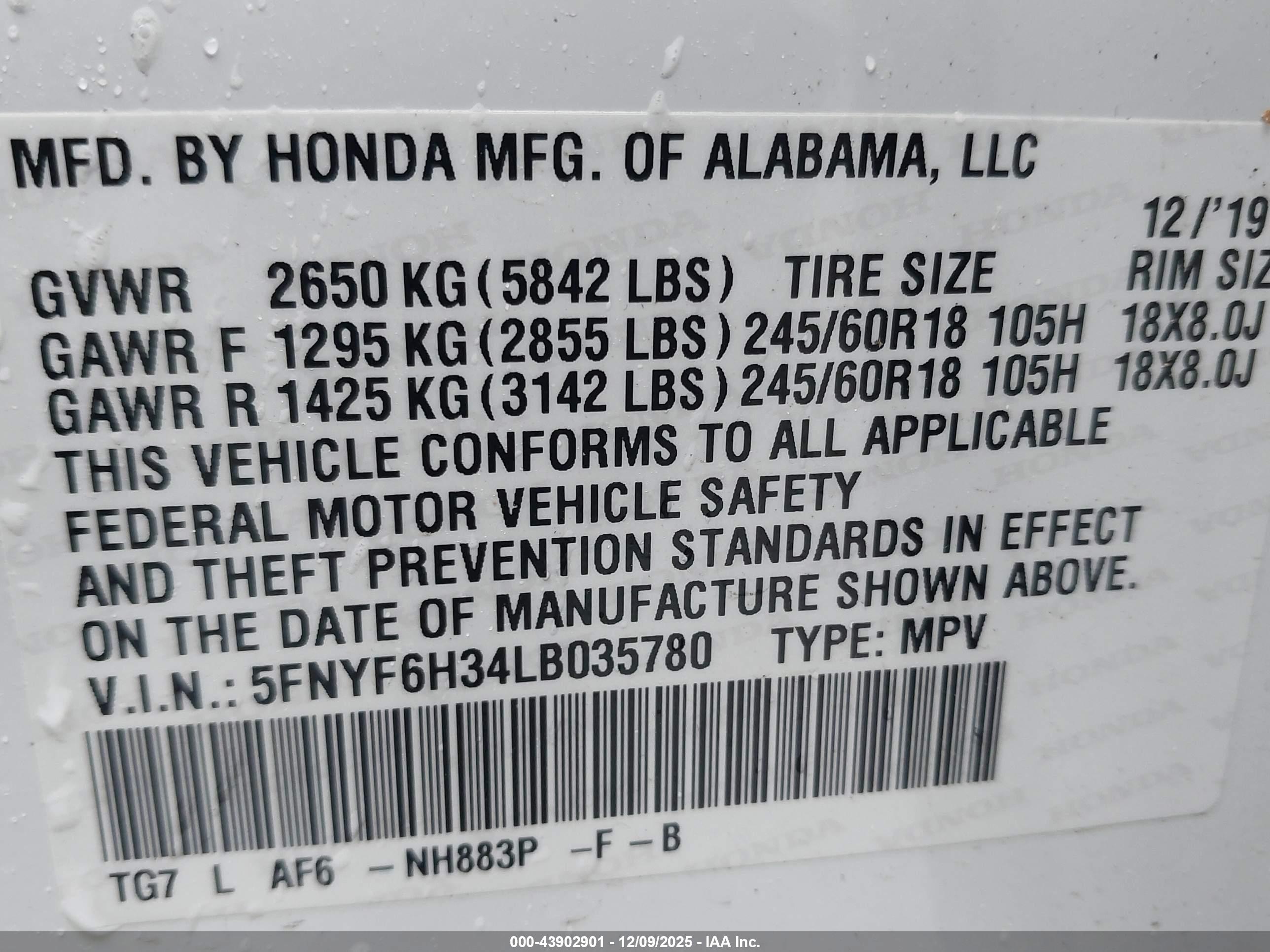 HONDA PILOT image 9