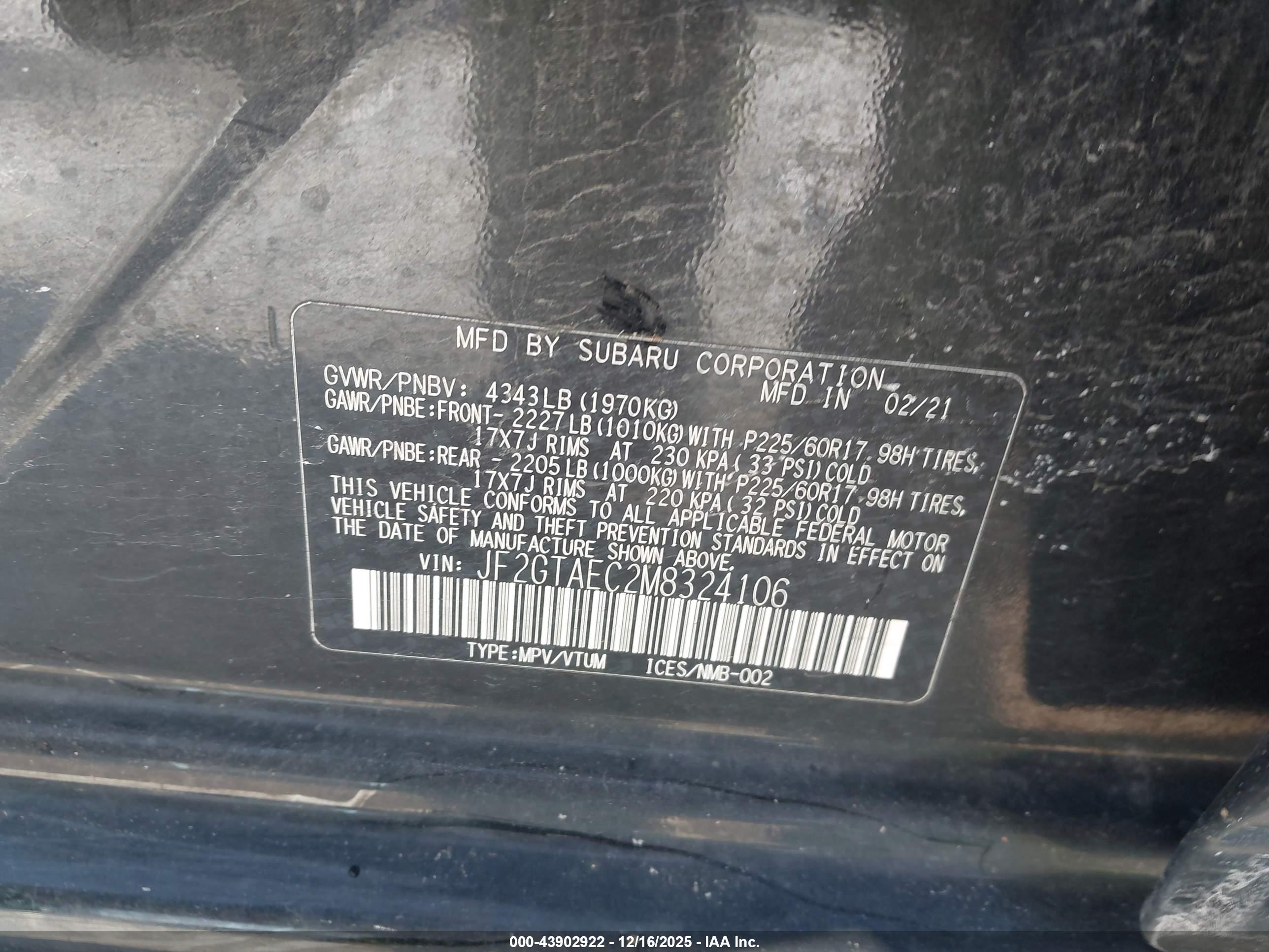 SUBARU CROSSTREK image 9