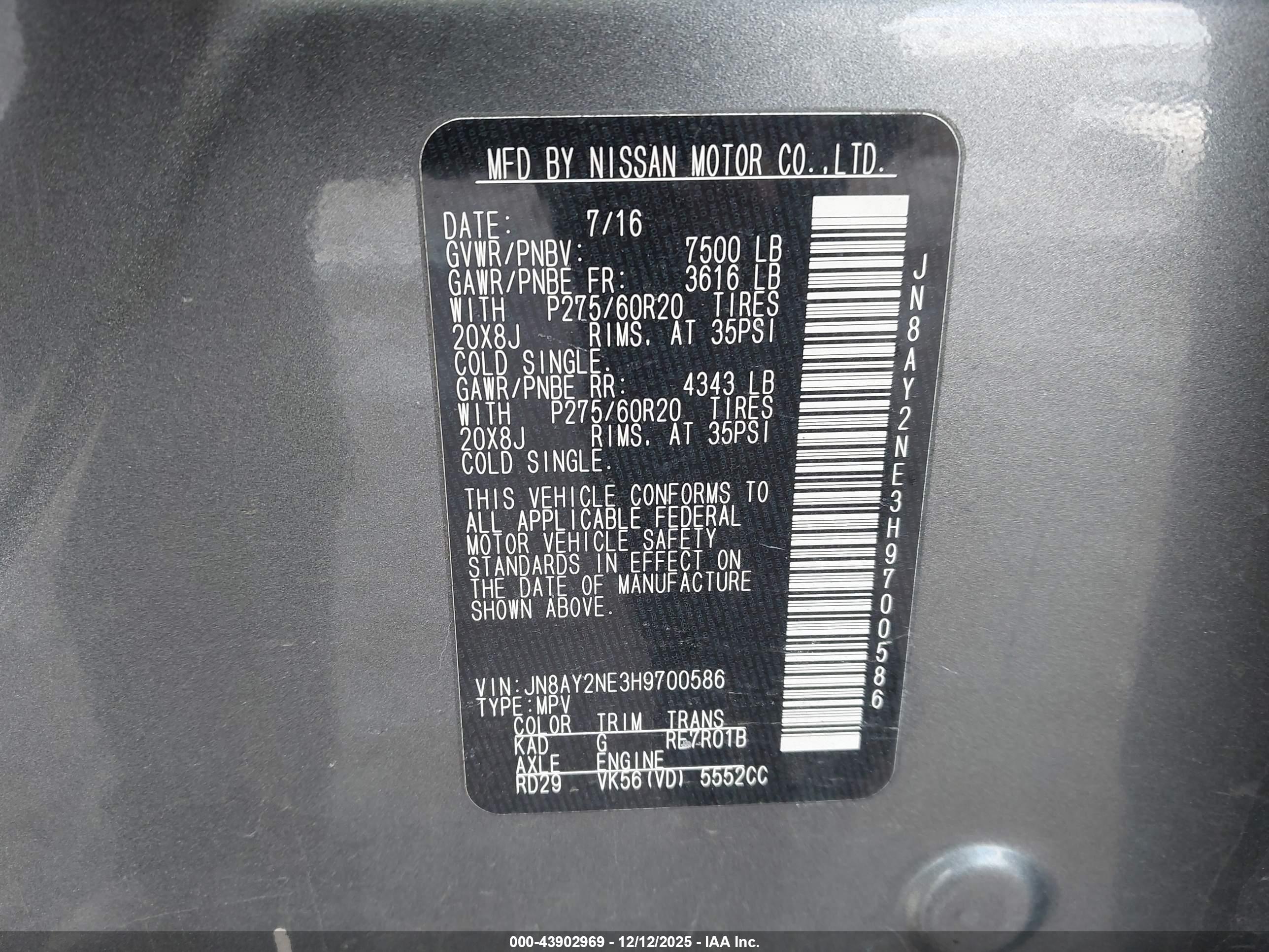 NISSAN ARMADA image 9