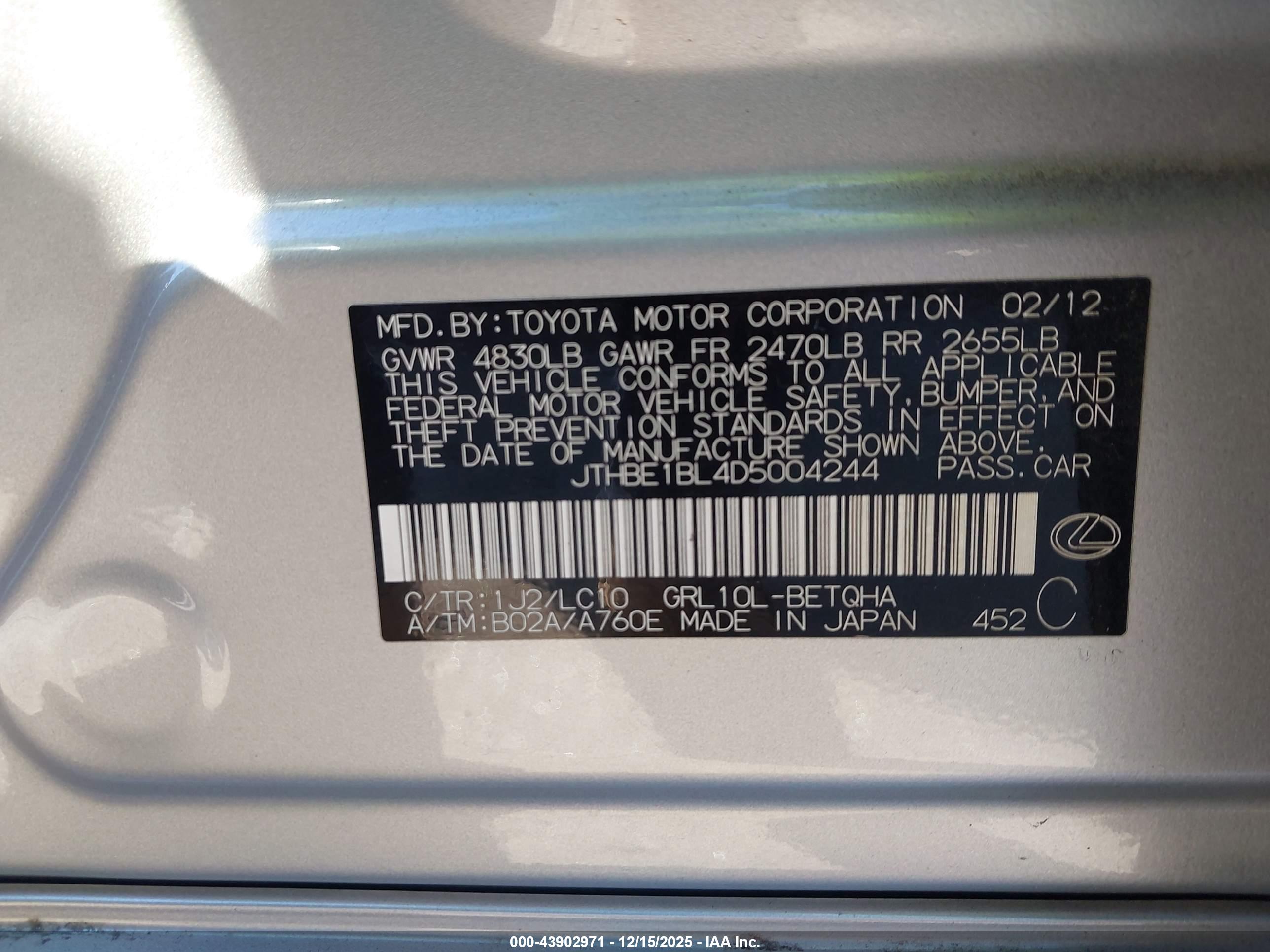 LEXUS GS image 9