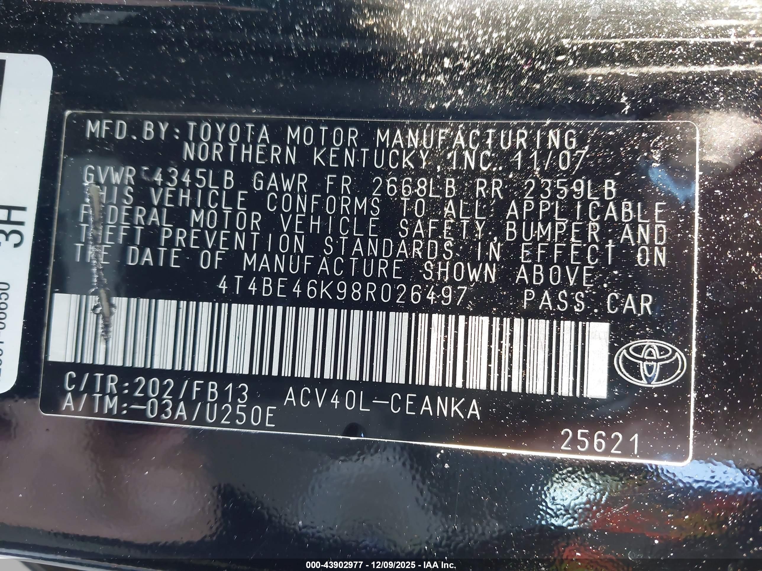 TOYOTA CAMRY image 9