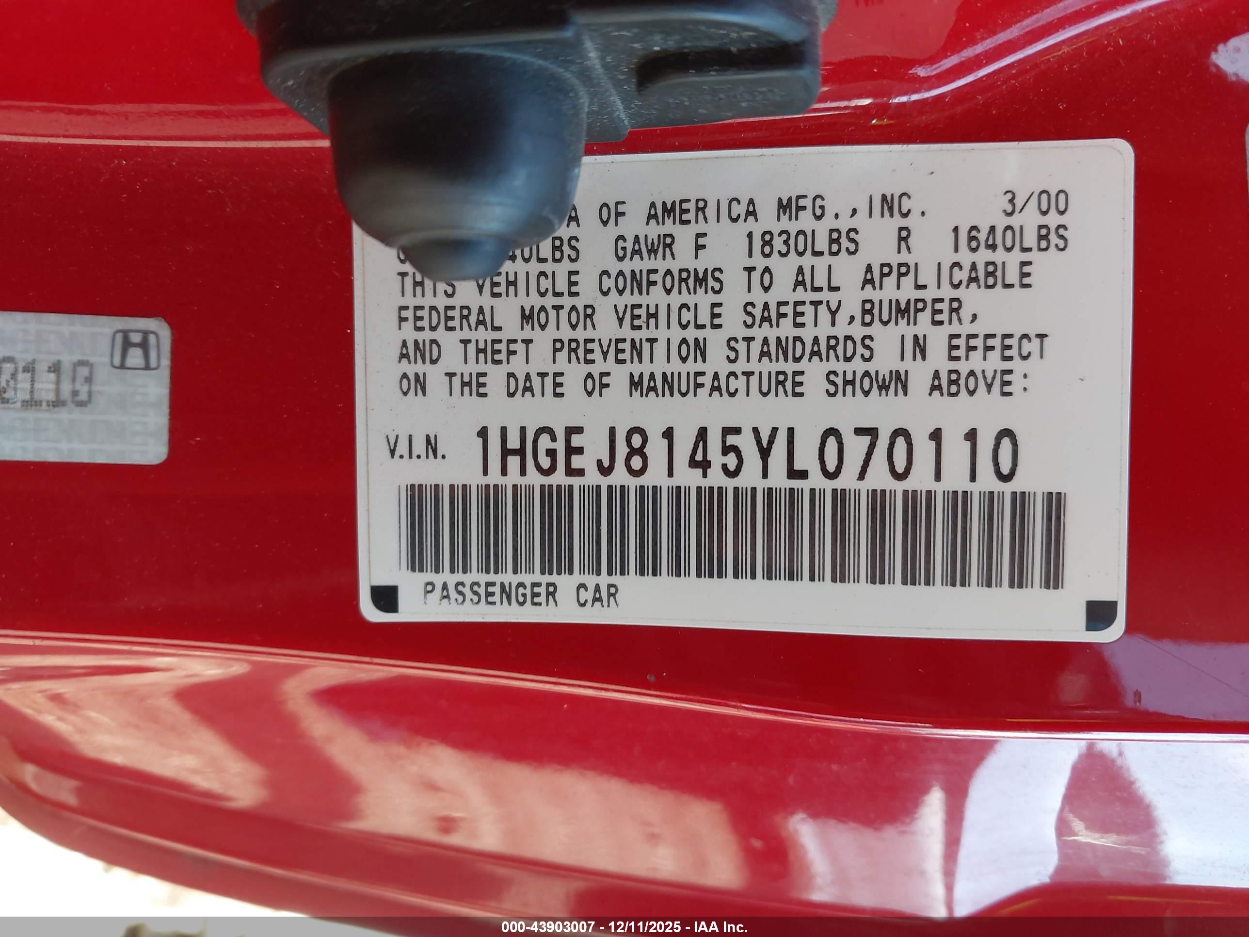 HONDA CIVIC image 9
