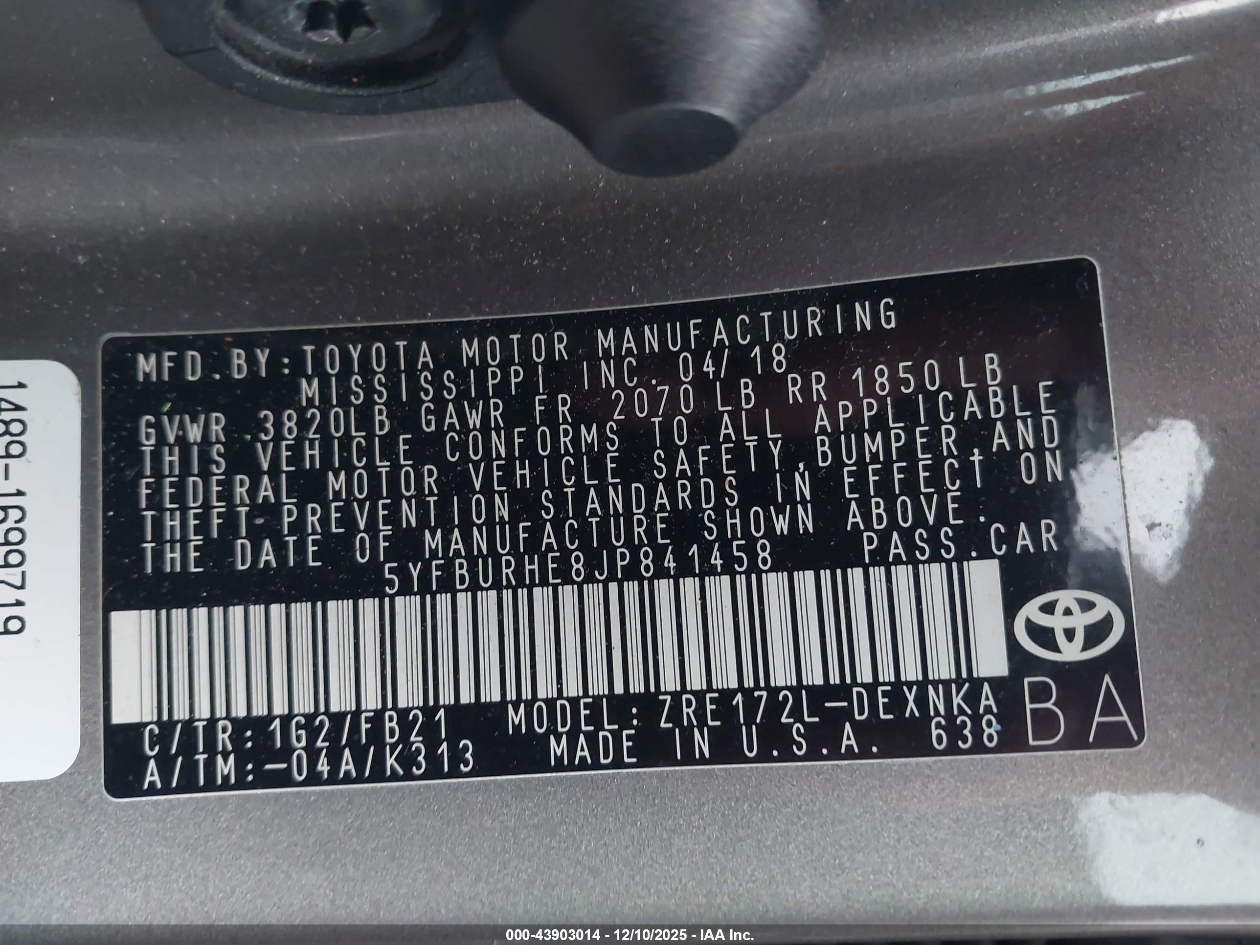 TOYOTA COROLLA image 9