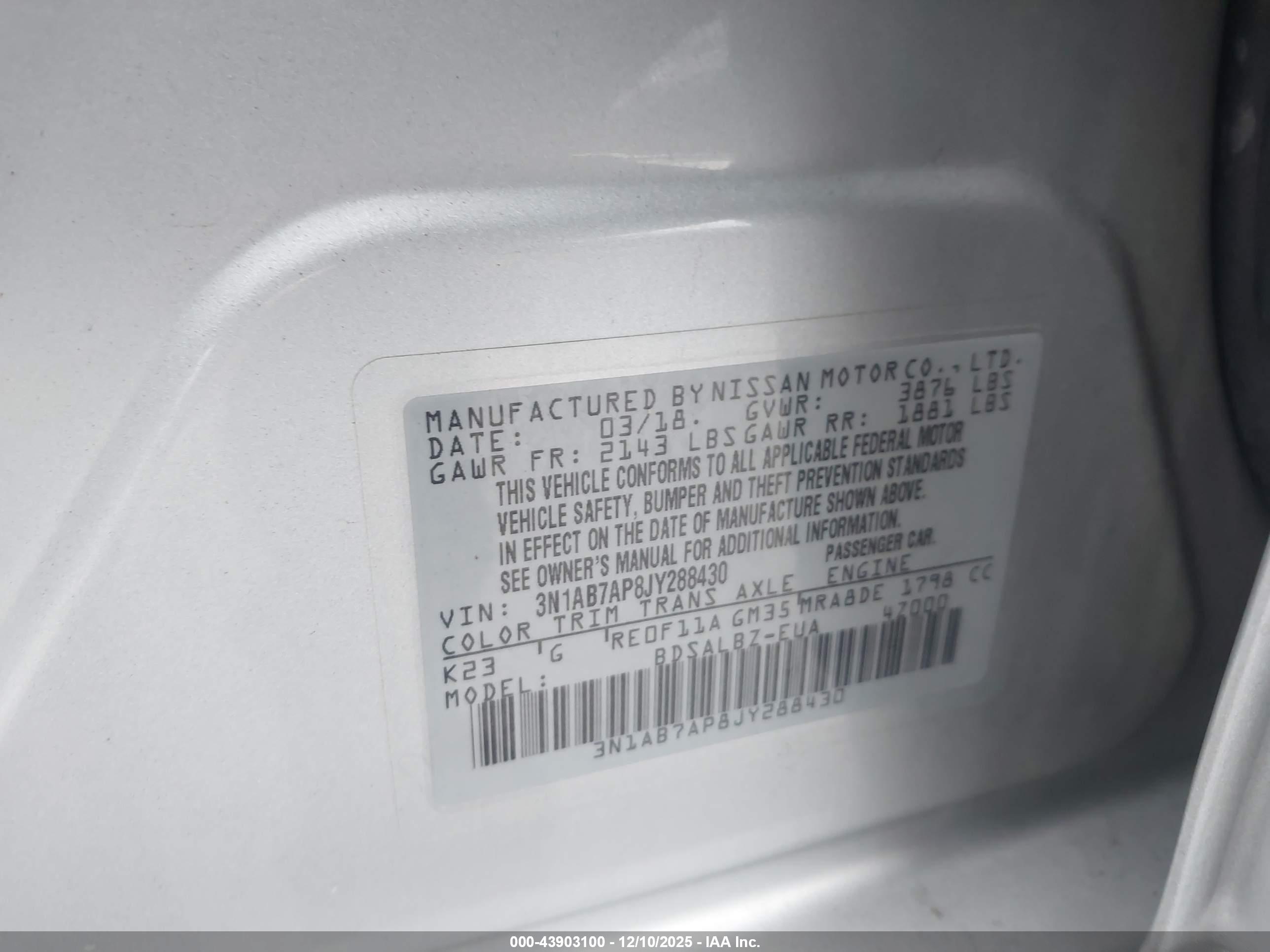 NISSAN SENTRA image 9
