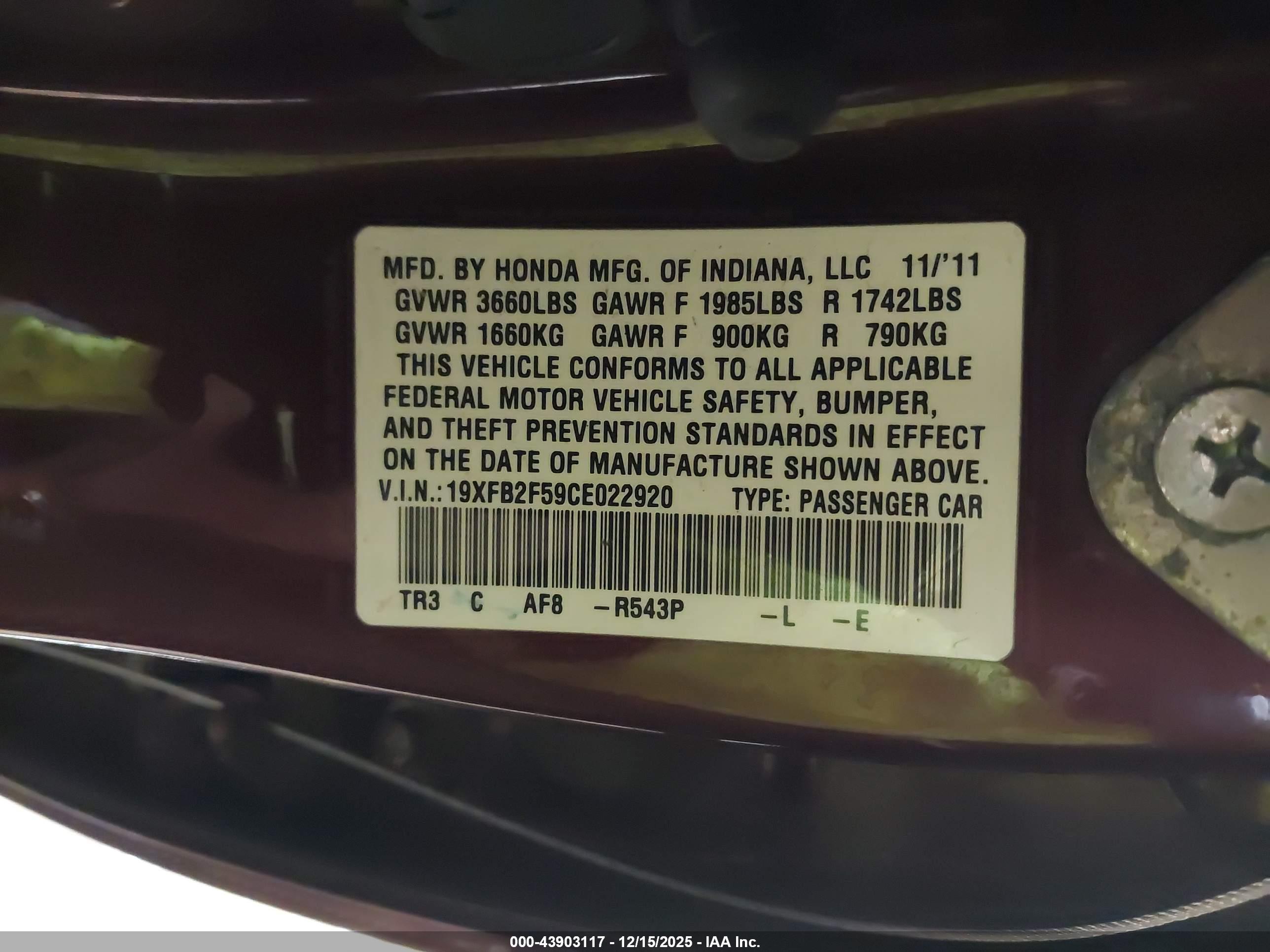 HONDA CIVIC image 9