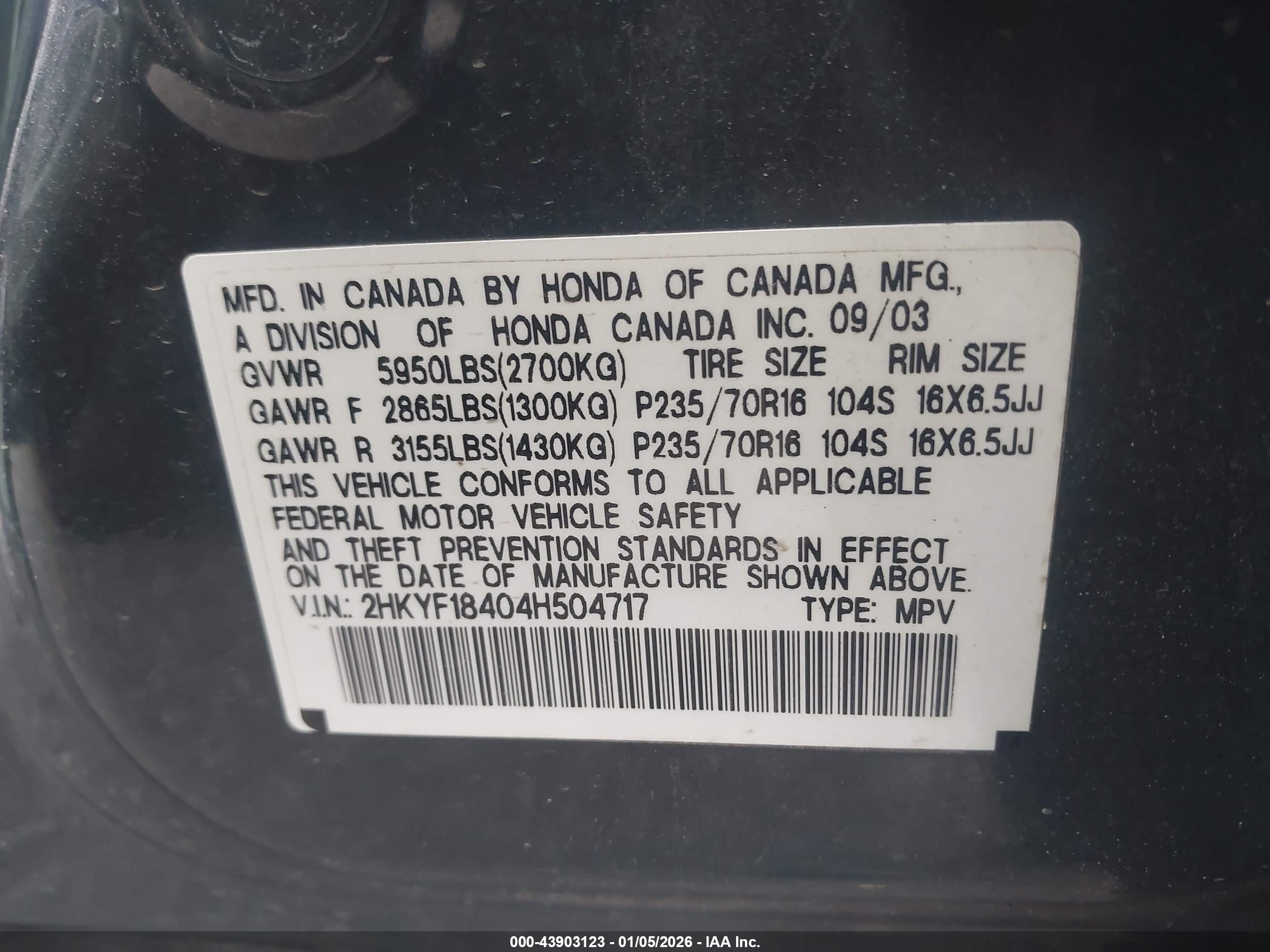 HONDA PILOT image 9