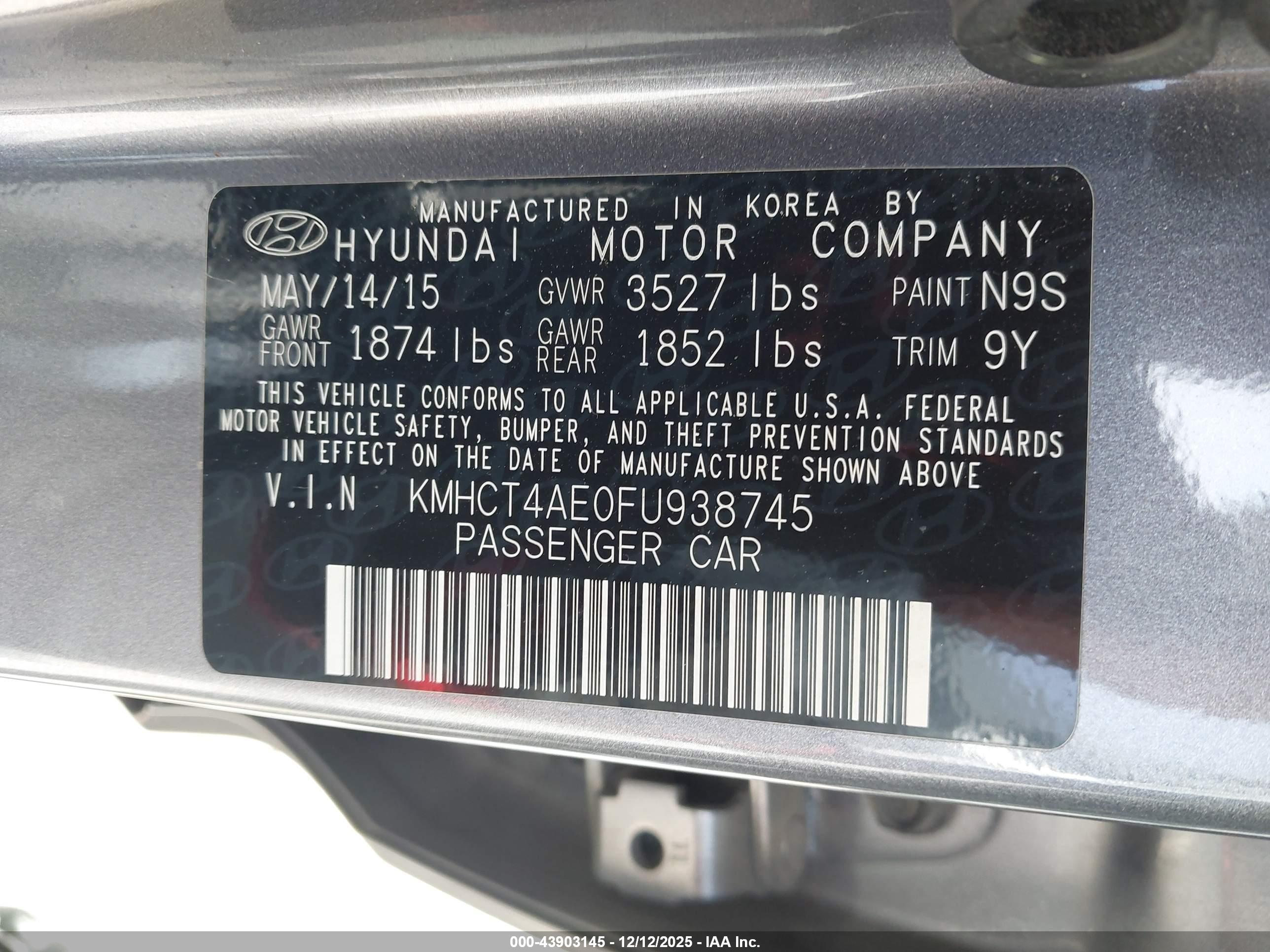 HYUNDAI ACCENT image 9