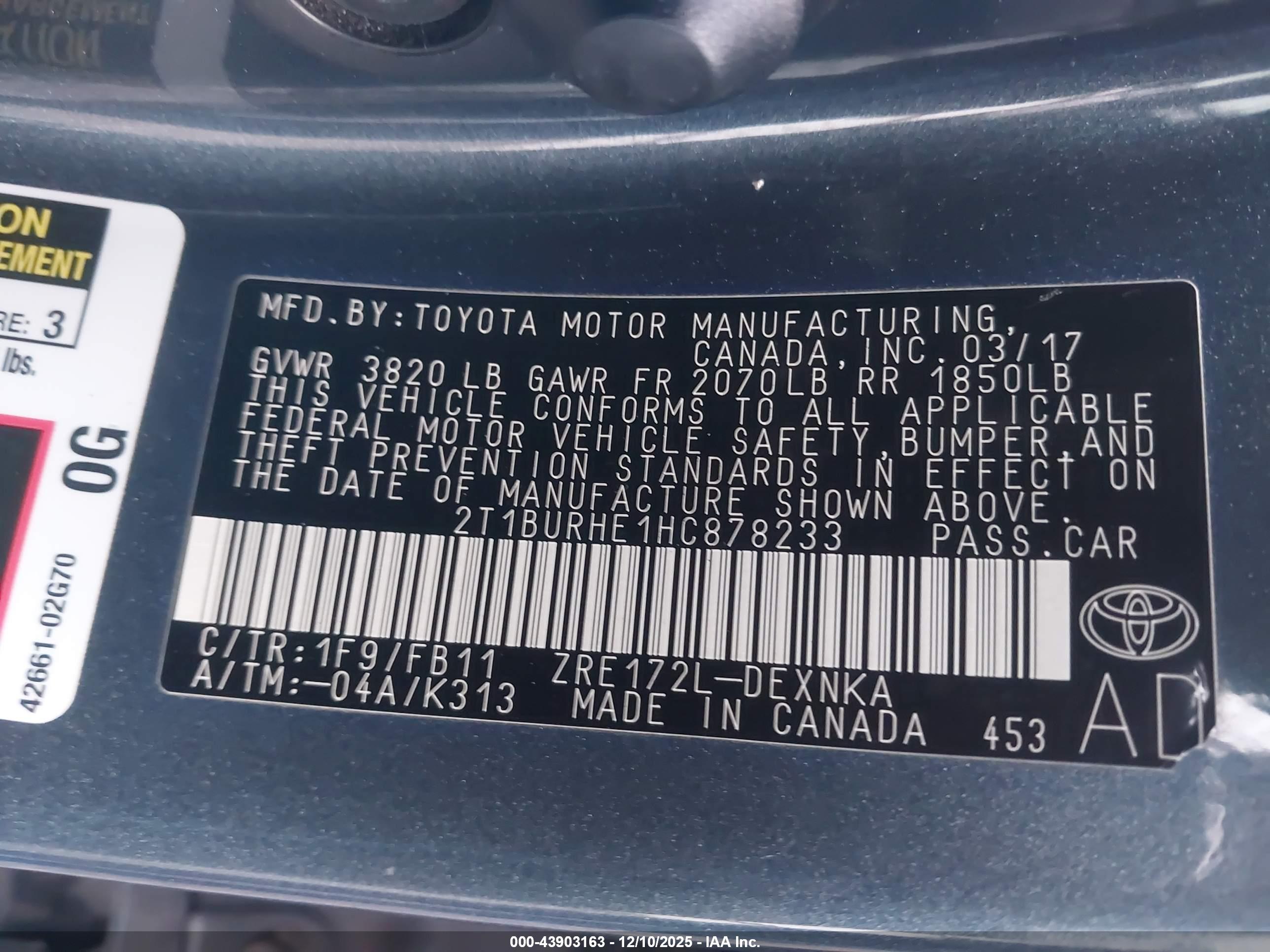 TOYOTA COROLLA image 9