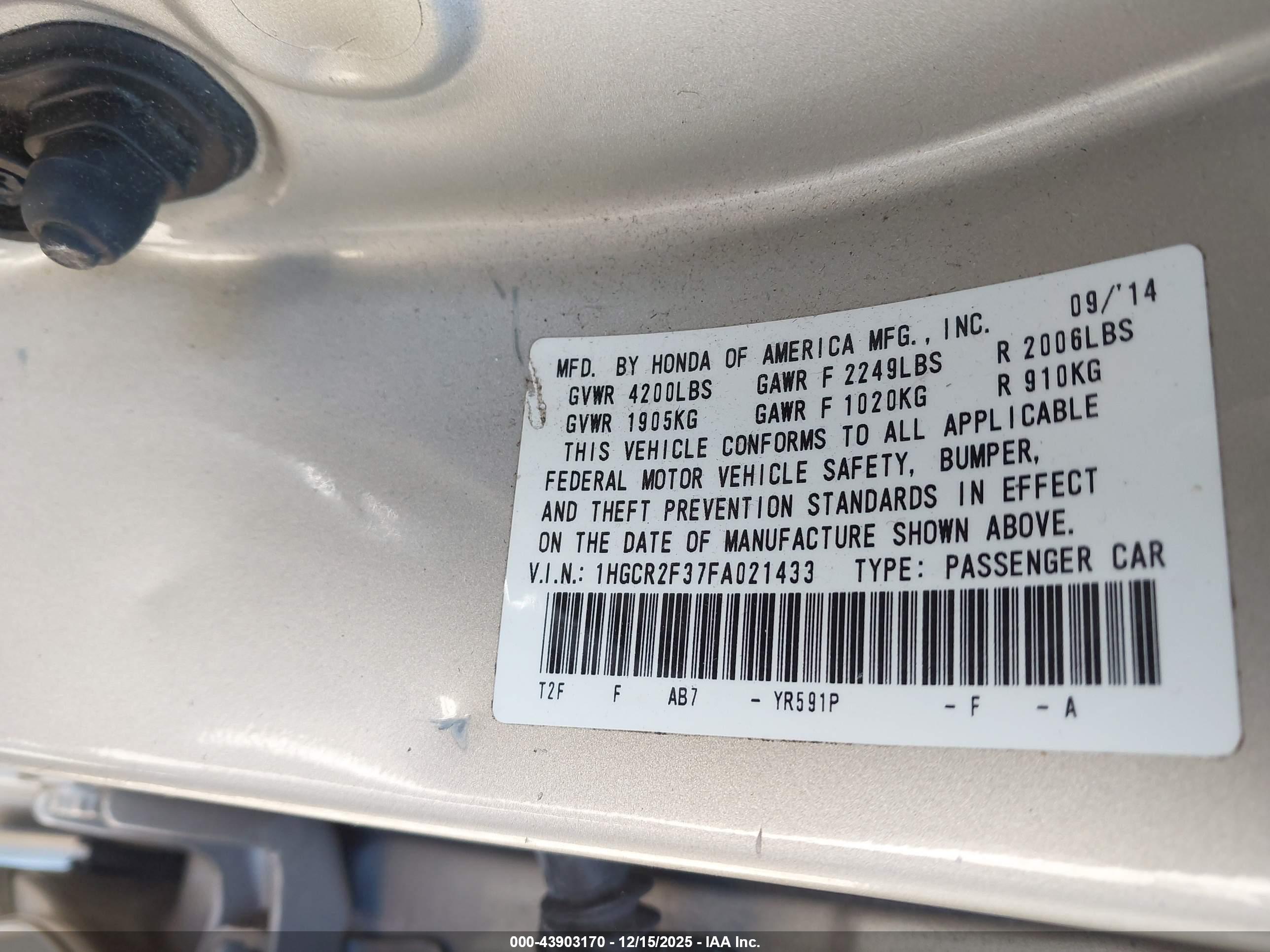 HONDA ACCORD image 9