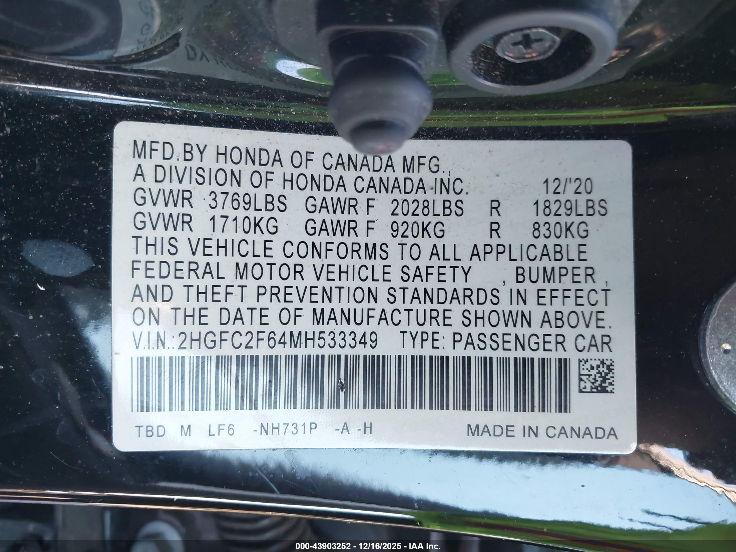 HONDA CIVIC image 9